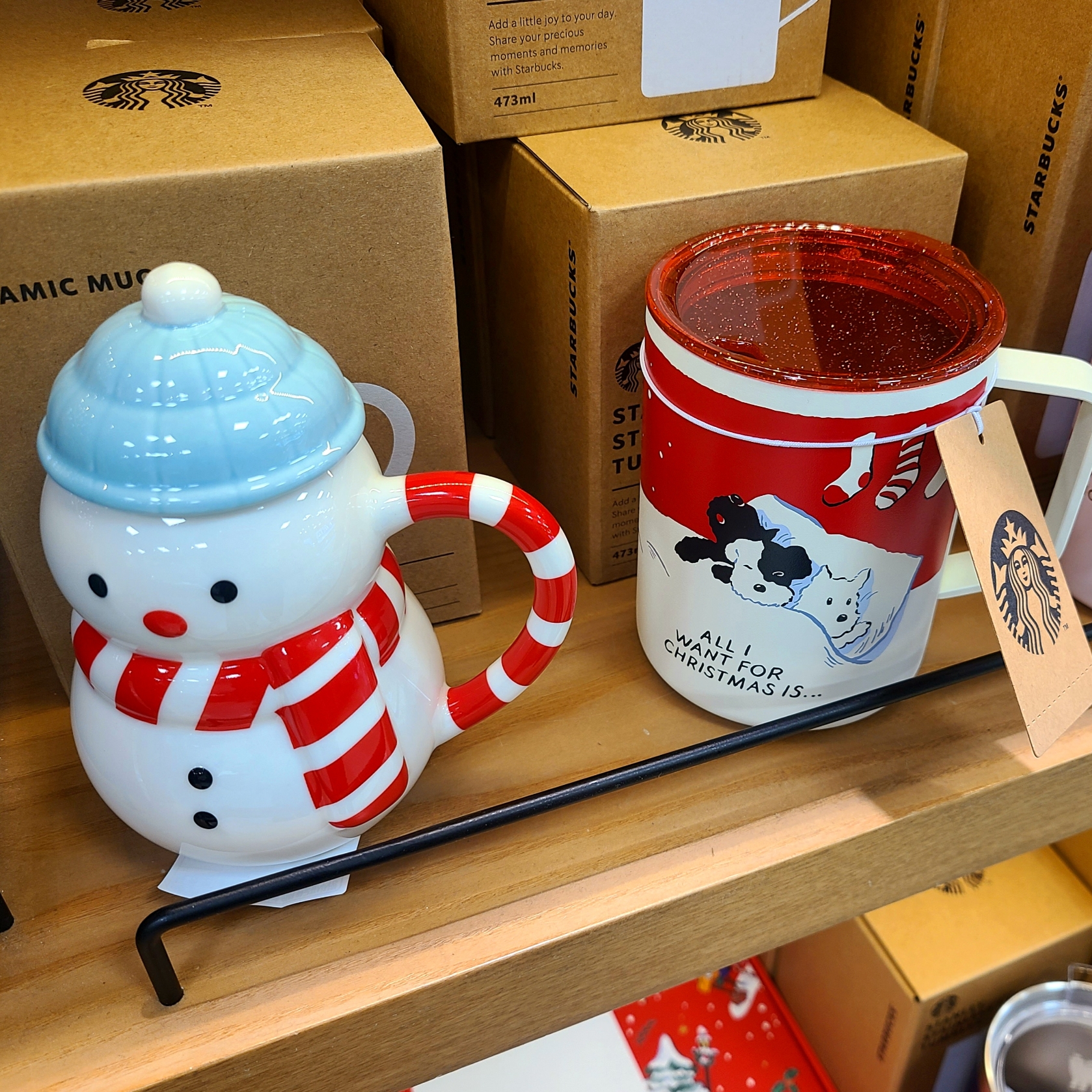 Starbucks Holiday Friends Bearista Plush Doll, Starbucks Holiday Friends Bearista KeyChain 착용 스타일 - 5