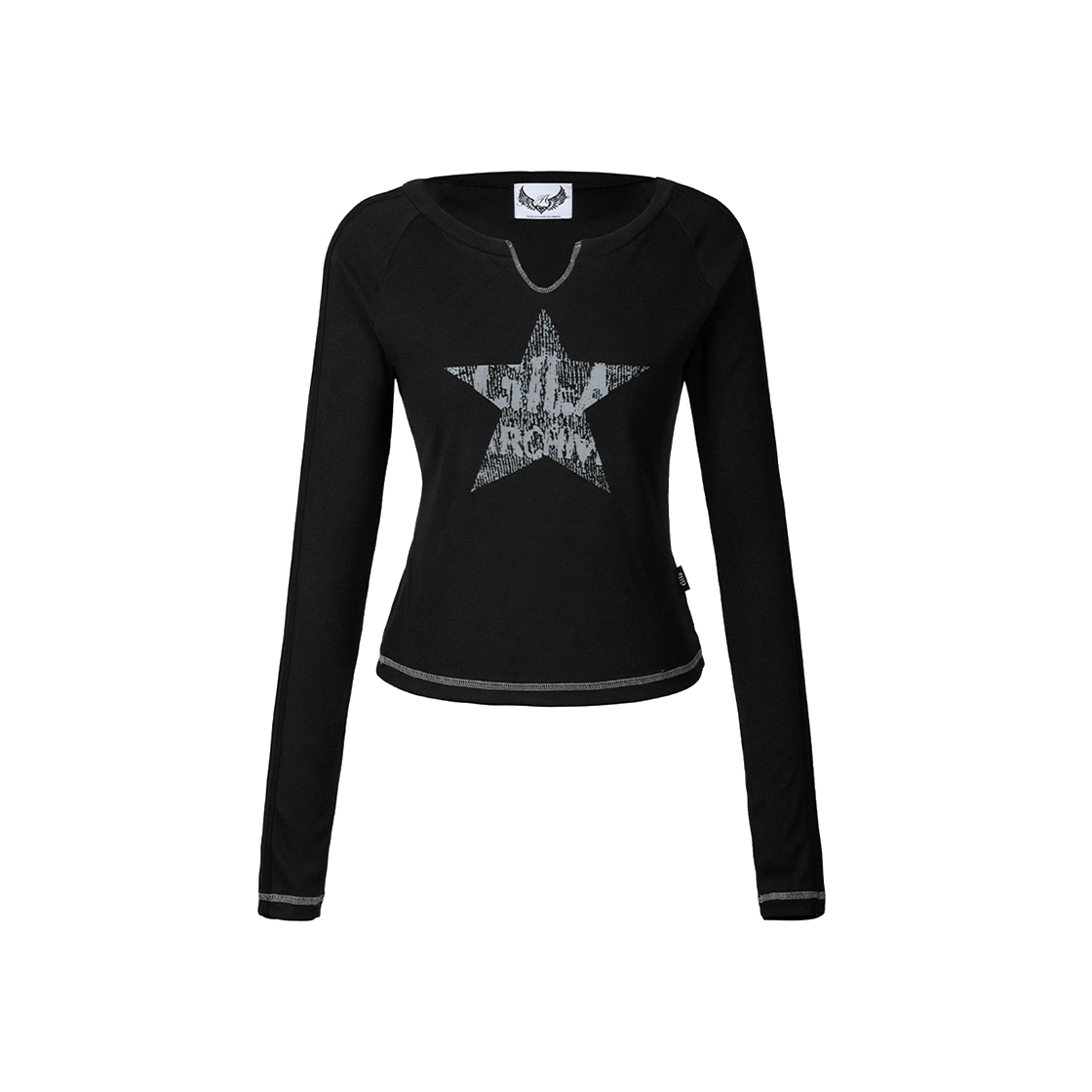 GILA ARCHIVE☆STAR WING SHEER LONG SLEEVE STAR WING SHEER LONG SLEEVE_GY - GILA ARCHIVE | 60% - Asian