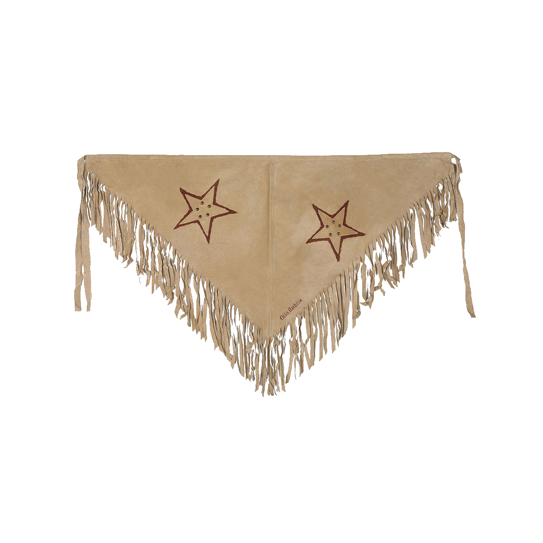 24WIAC12BE Gila Archive Star Leather Shawl Beige