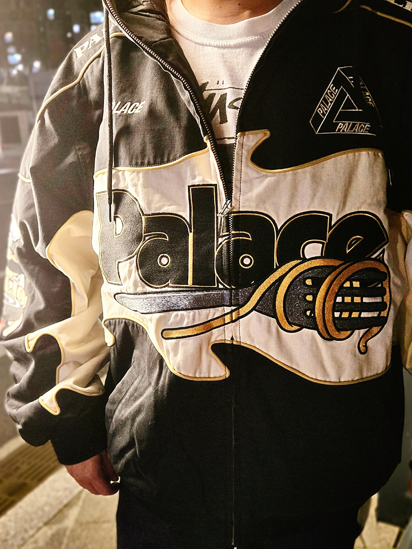 Palace Pasta Jacket Black - 24FW, Kapital 12.5 oz. Denim Mexican Tuxedo 5P Okagilly Pants Indigo 착용 스타일 - 4