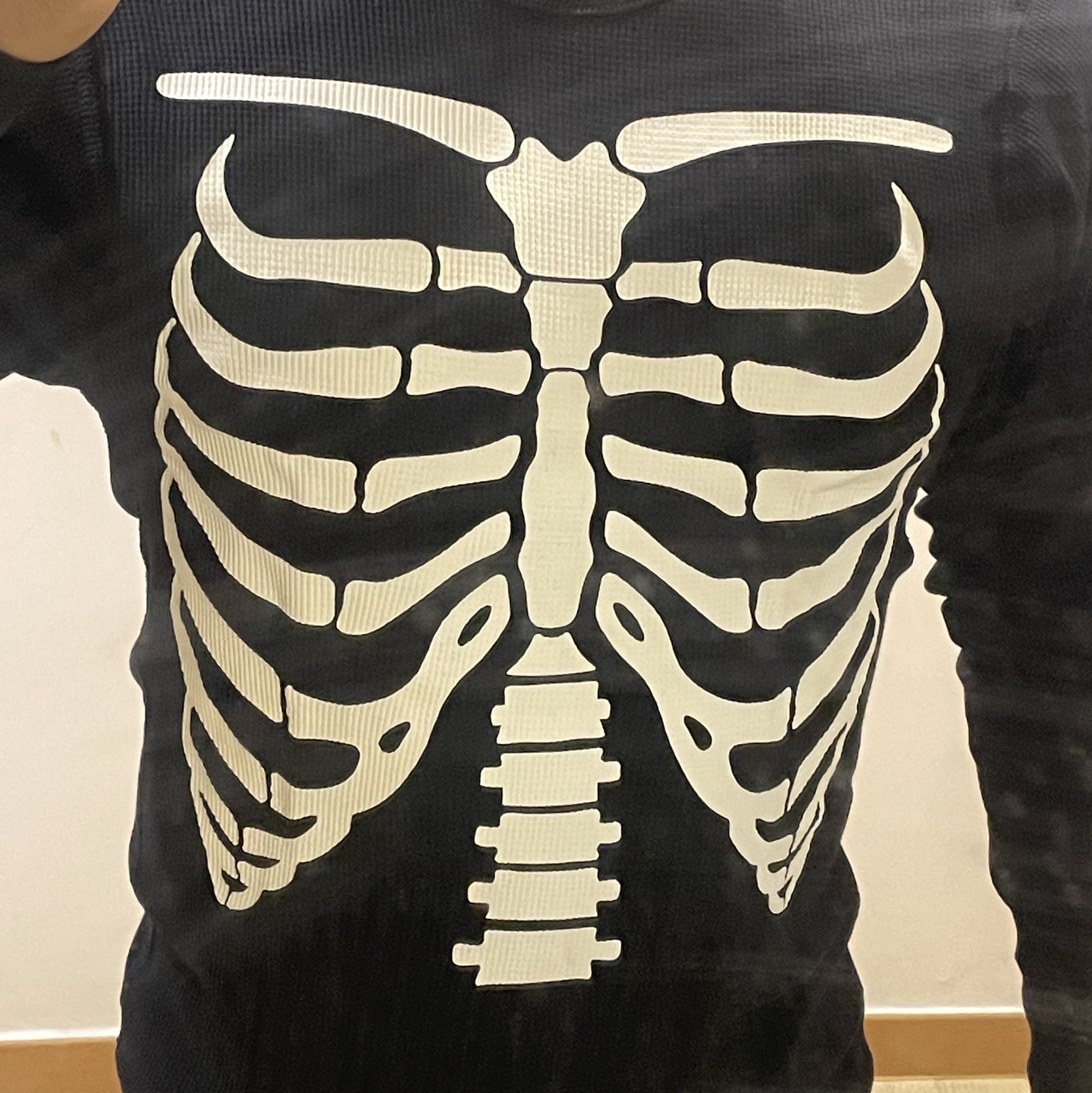 Supreme Hanes Bones Thermal Crew Black (1 Pack) 착용 스타일