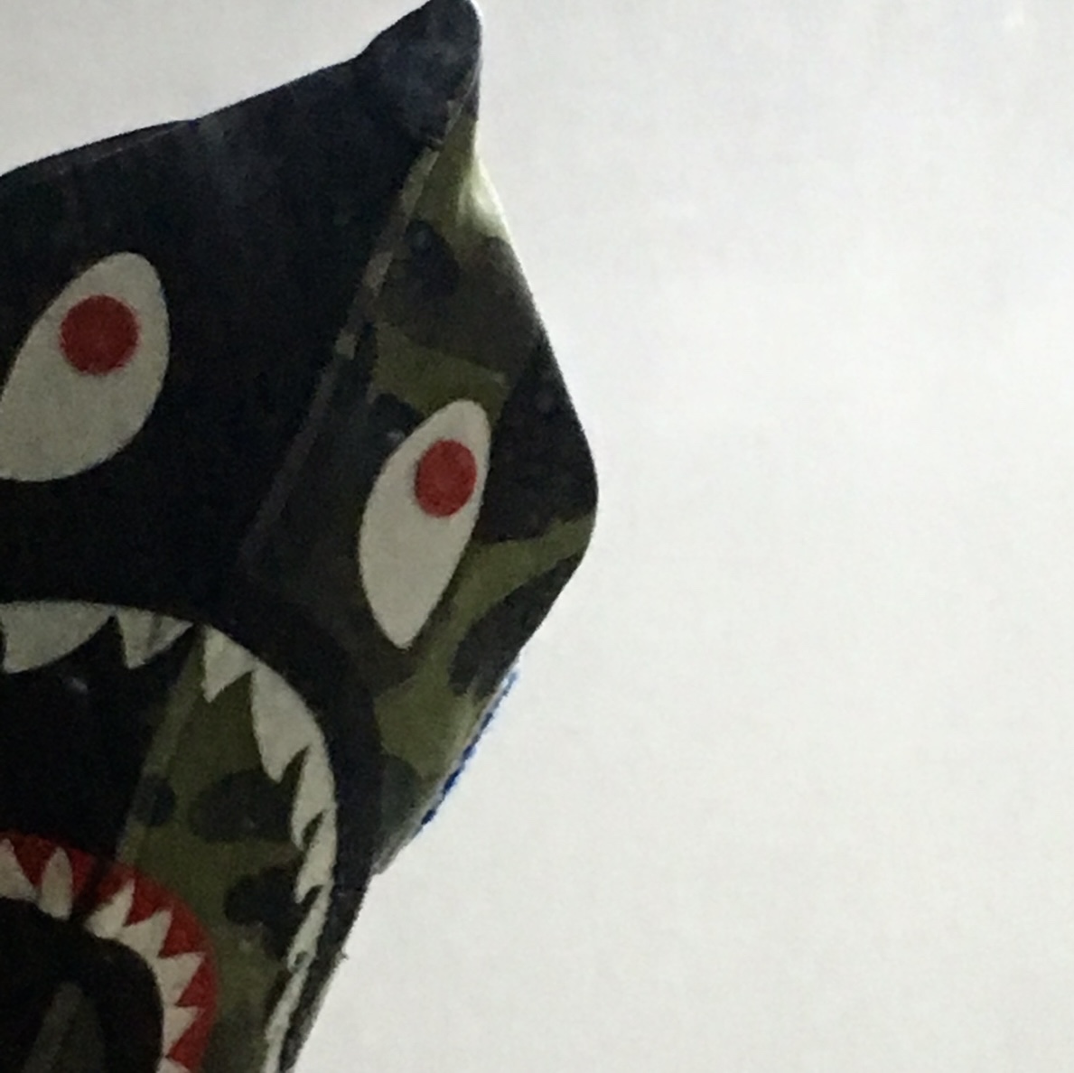 BAPE Shark Full Zip Hoodie Black, Stussy Stock Cuff Beanie Black 착용 스타일 - 1