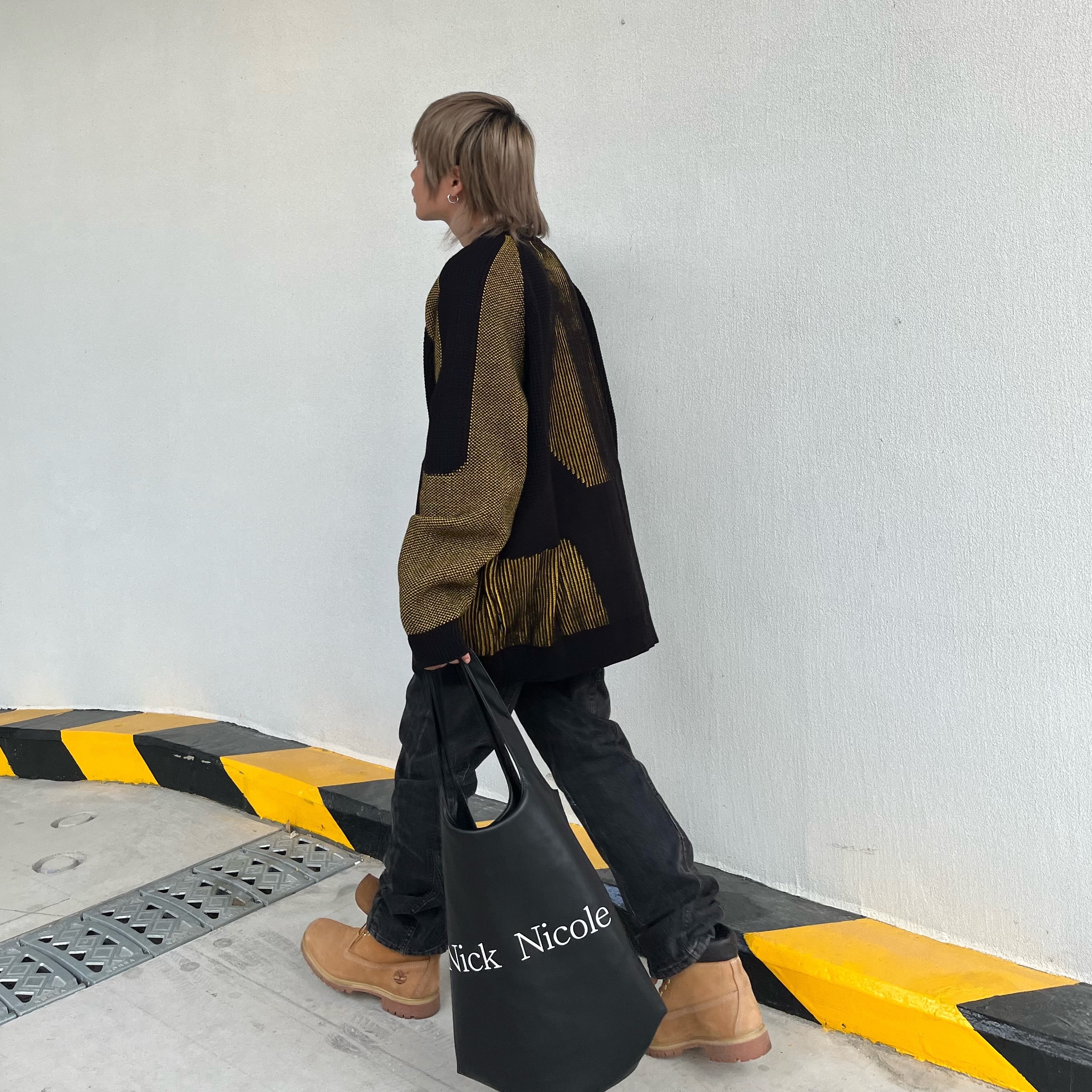 Ajobyajo Paneled Mixed Knit Sweater Black, Timberland Premium 6 inch Waterproof Boot Wheat Nubuck - Wide 착용 스타일 - 2