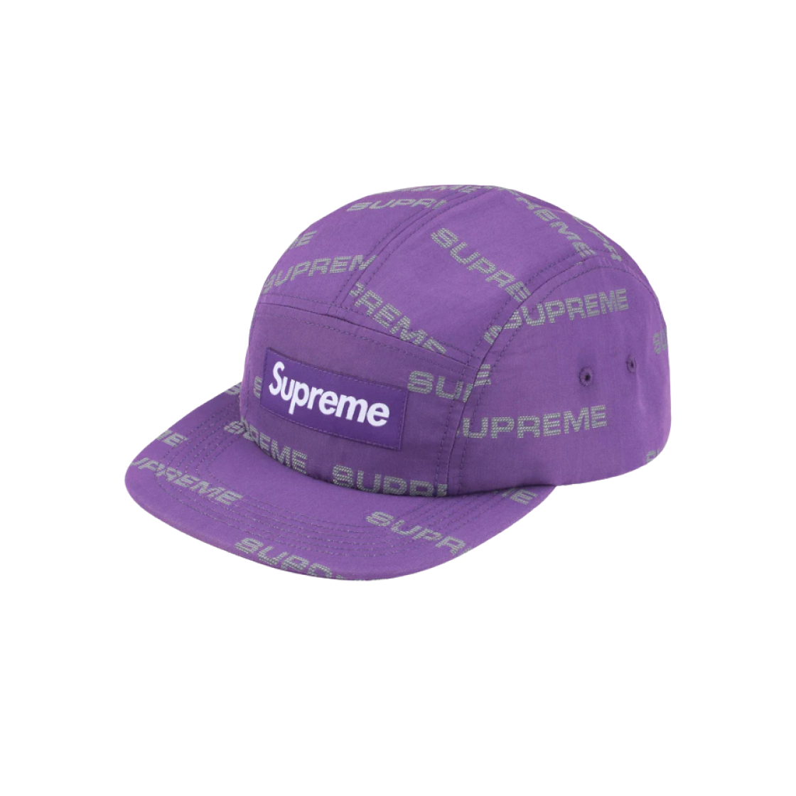 슈프림 리플렉티브 자카드 캠프캡 퍼플 - 24FW | Supreme | KREAM