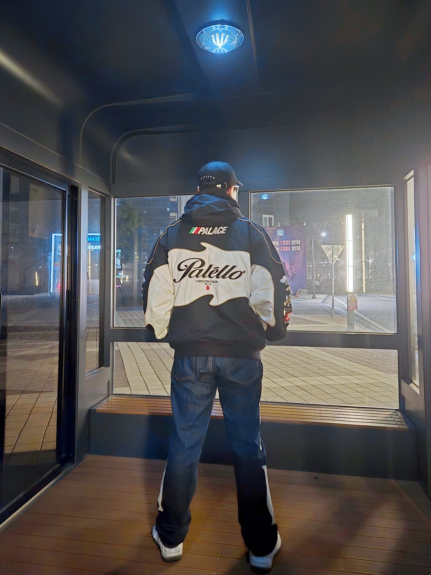 Palace Pasta Jacket Black - 24FW, Kapital 12.5 oz. Denim Mexican Tuxedo 5P Okagilly Pants Indigo 착용 스타일 - 3