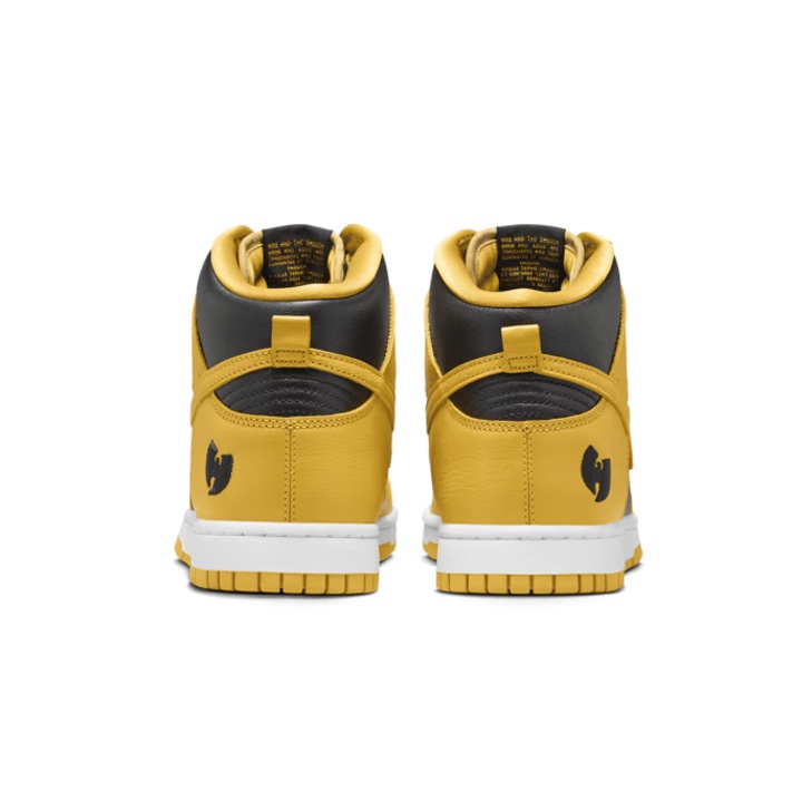 Nike Wu-Tang Clan Dunk High Black and Pollen 착용 스타일 - 3