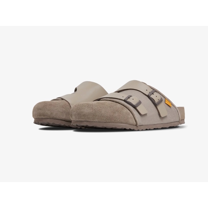 Birkenstock x Union 1774 Bimshire EXQ Beige Taupe - Narrow, Birkenstock x Union 1774 Bimshire EXQ Shadow Gray - Narrow 착용 스타일 - 3