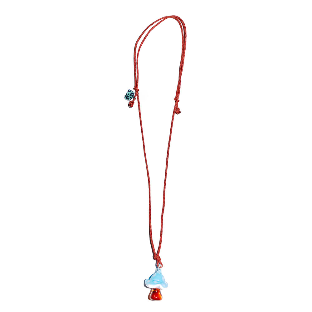 니로 세렌디피티 아이러브 머슈룸 네크리스 폴리 스트랩 스카이블루(NiRO.SERENDiPiTY I love Mushroom Necklace Poly Strap #104 Sky Blue) - 4