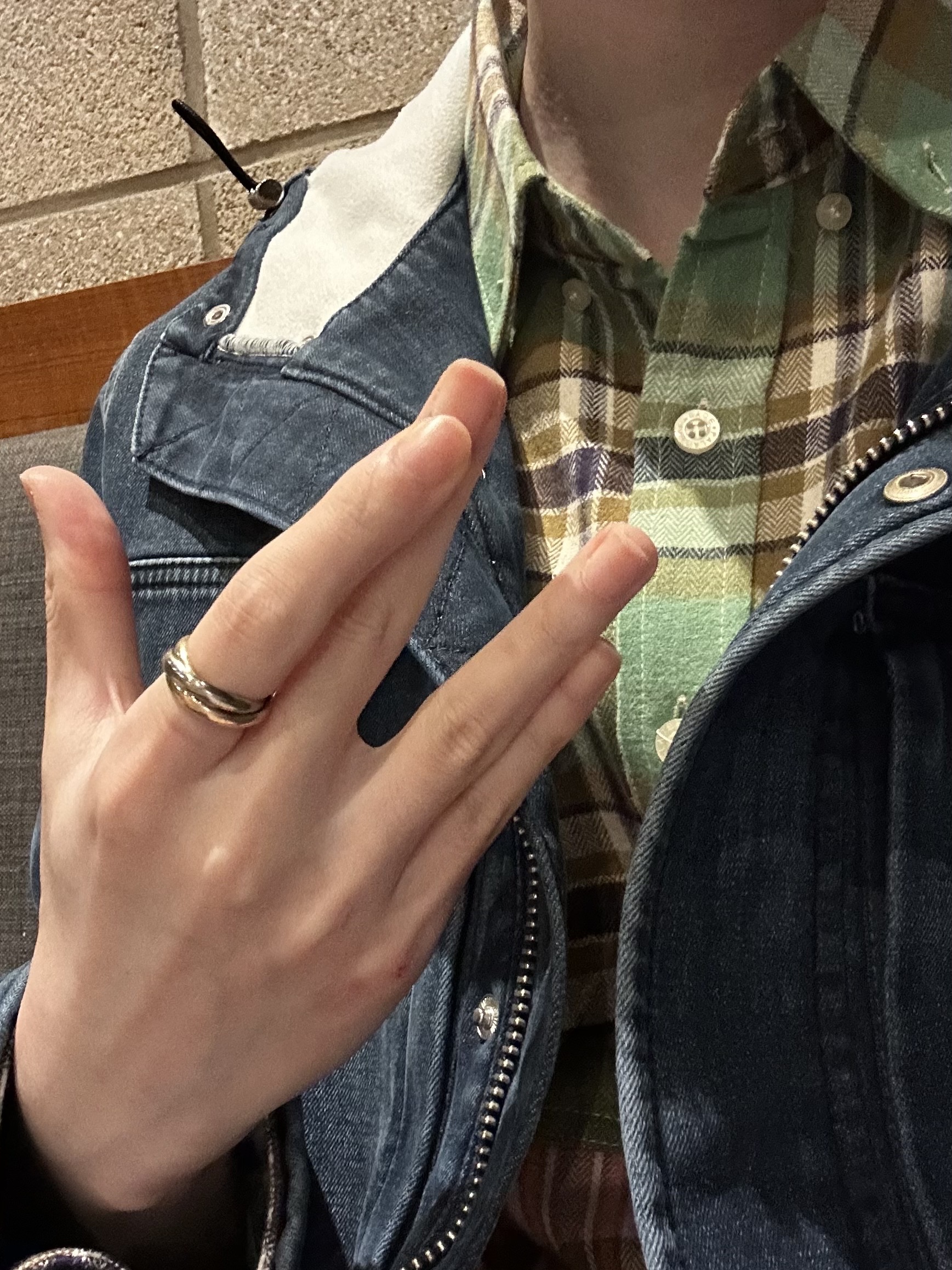 Iro Maast Hoodie Denim Jumper Blue, Cartier Trinity Ring Classic White Gold Yellow Gold Rose Gold 착용 스타일
