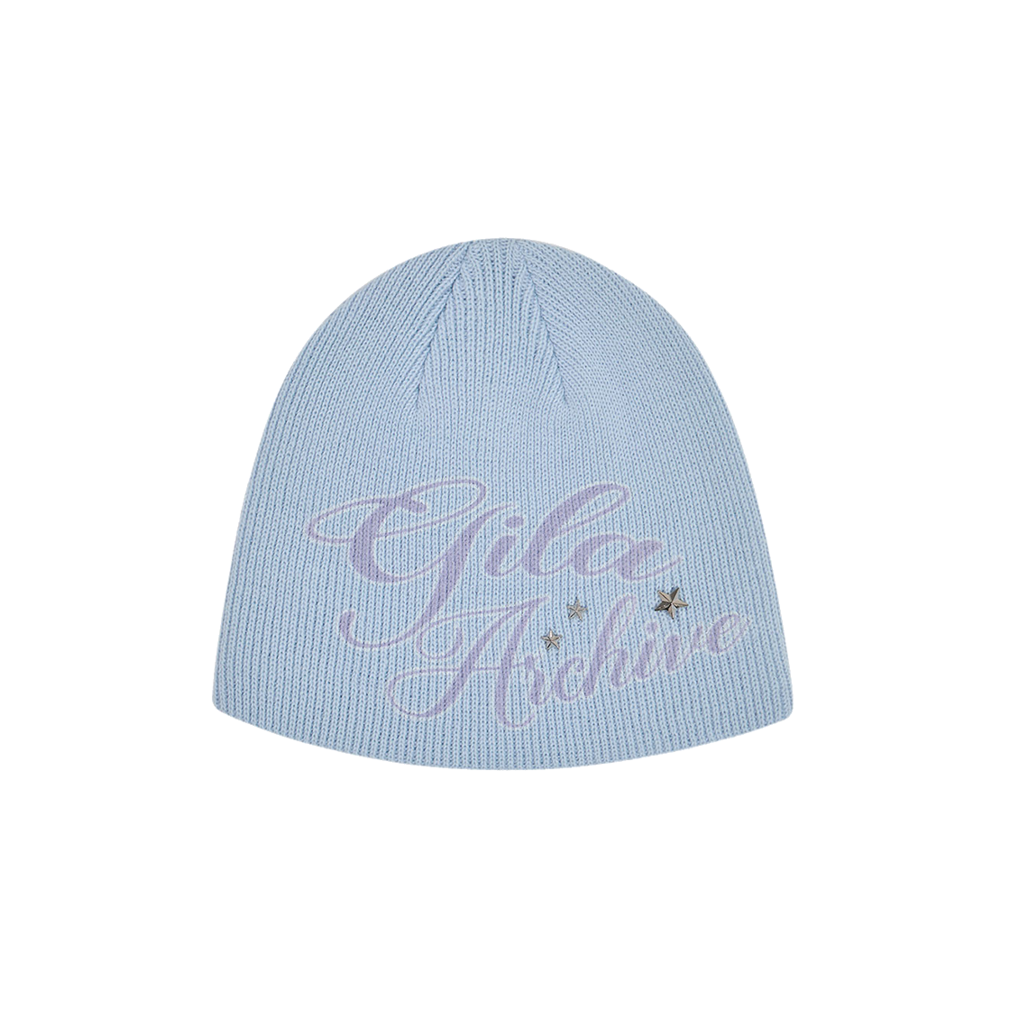 帽子 GILA ARCHIVE CRYSTAL WING BEANIE 길라 아카이브 레터링 로고 비니 스카이 블루 | GILAARCHIVE | KREAM