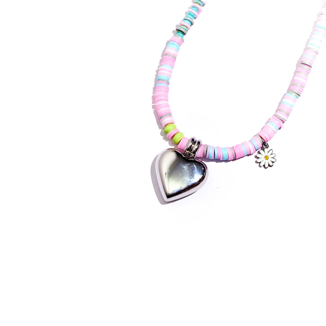 니로 세렌디피티 데이지 코튼캔디 폴리머 네크리스(NiRO.SERENDiPiTY Daisy Cotton Candy Polymer Necklace #95) - 3