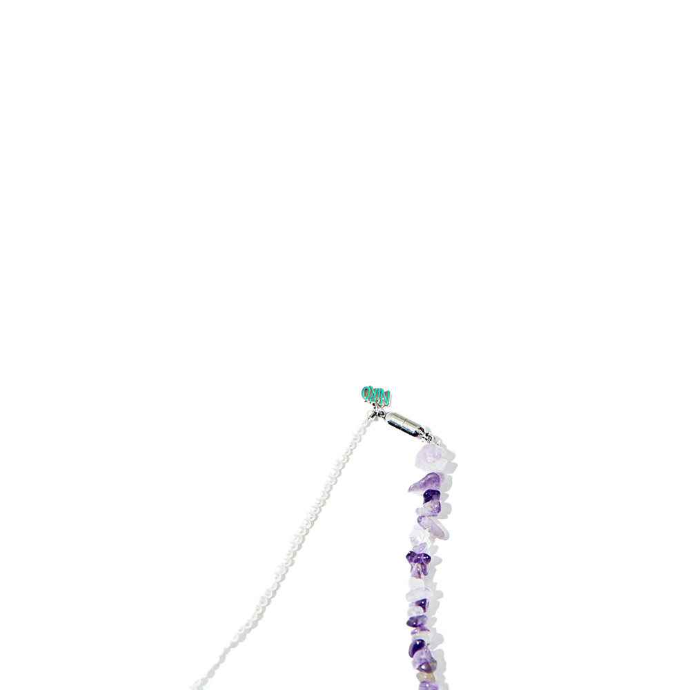 [예약 배송] 니로 세렌디피티 펄 & 아미시스트 네크리스([예약 배송] NiRO.SERENDiPiTY Pearl N Amethyst Necklace #17) - 2