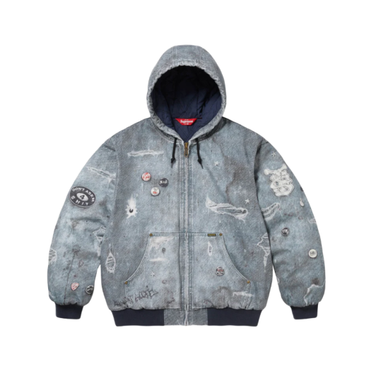 슈프림 올드 잉글리쉬 캔버스 워크 자켓 블랙 - 25SS | Supreme
