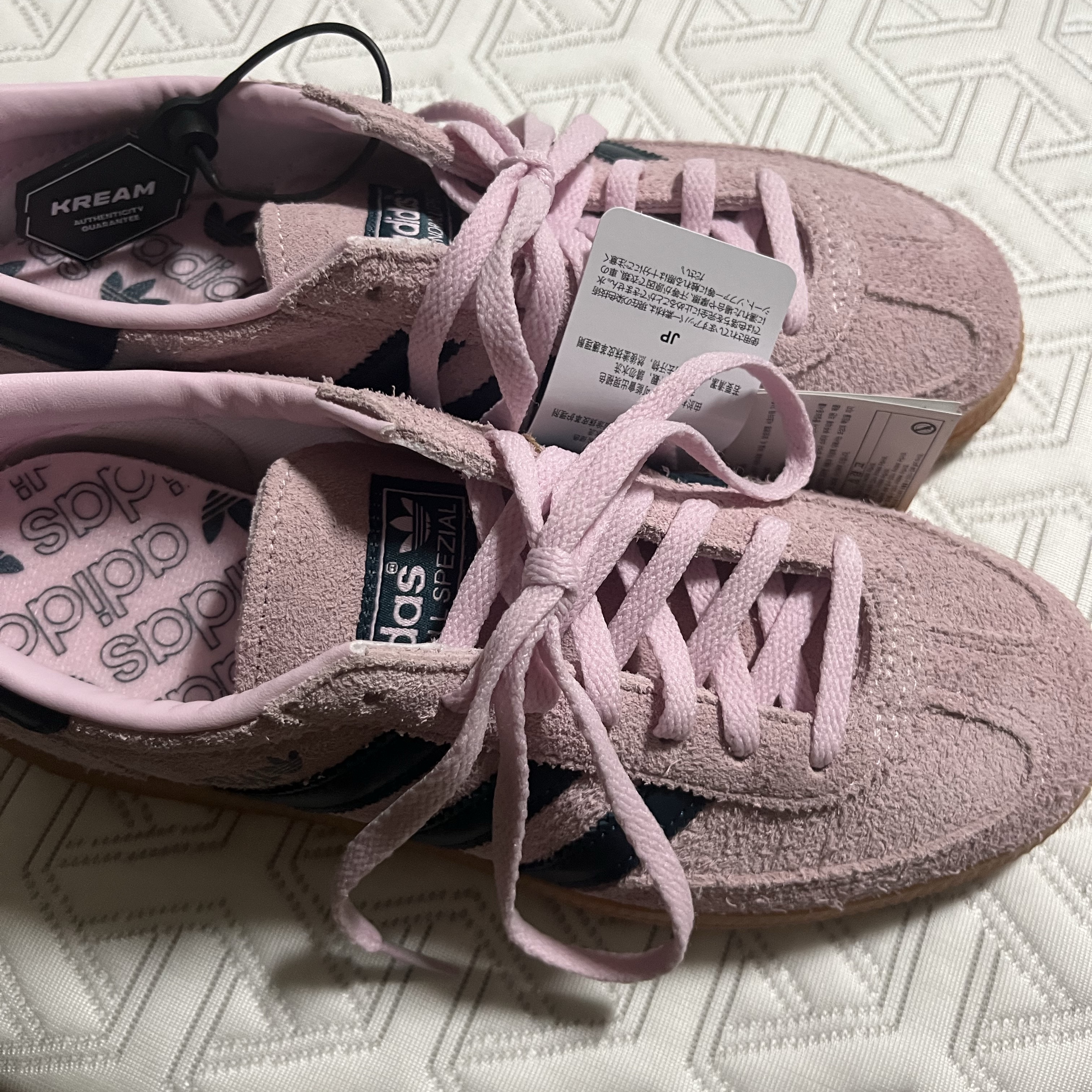 (W) Adidas Spezial Handball Clear Pink 착용 스타일