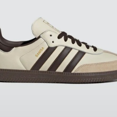 Adidas Samba OG Cream White Dark Brown 착용 스타일