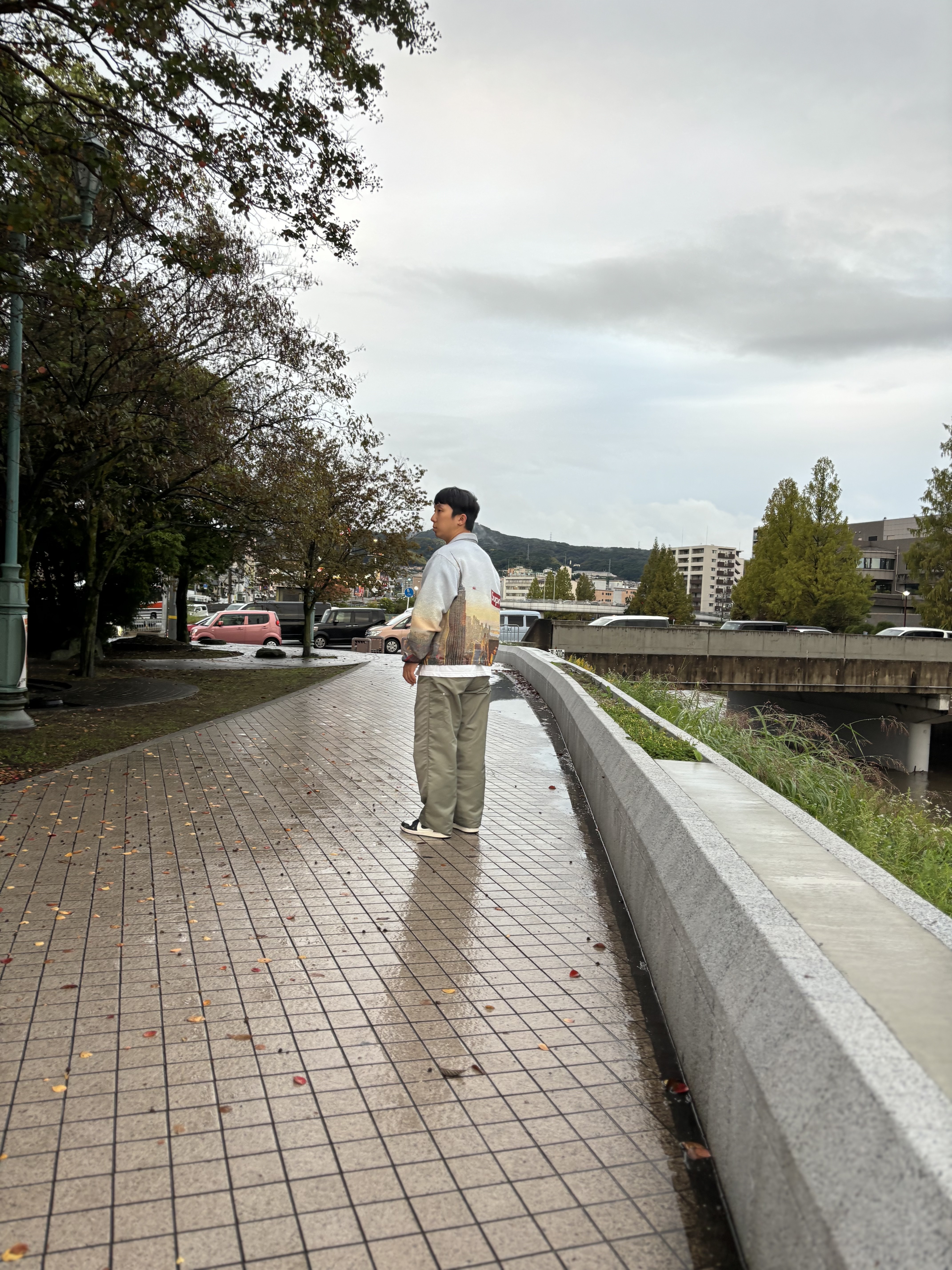 Palace Rodeo Nylon Trouser The Deep Green - 24SS, Supreme Aerial Tapestry Harrington Jacket - 20FW 착용 스타일 - 2