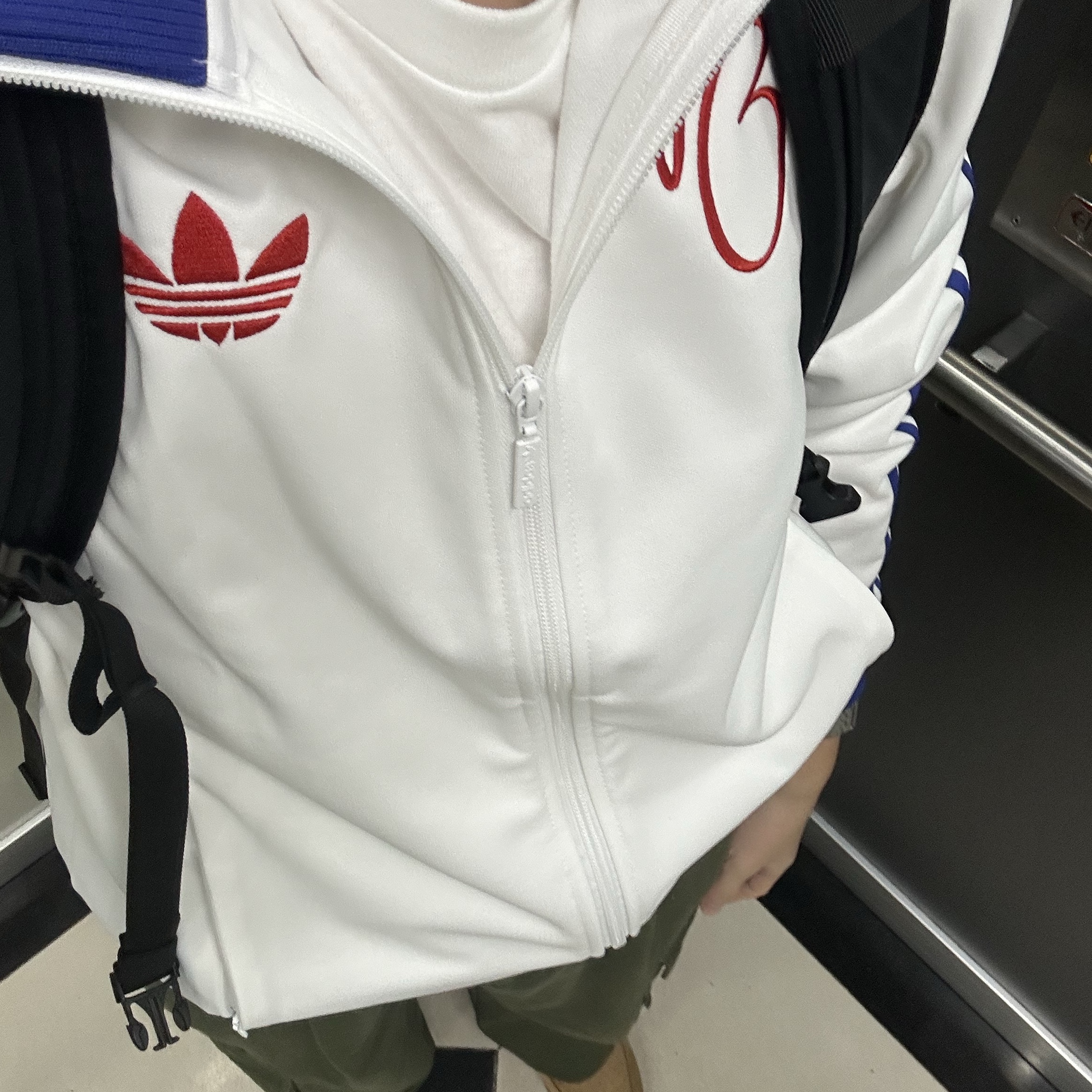 Adidas Jude Bellingham Sports Jacket White - KR Sizing 착용 스타일