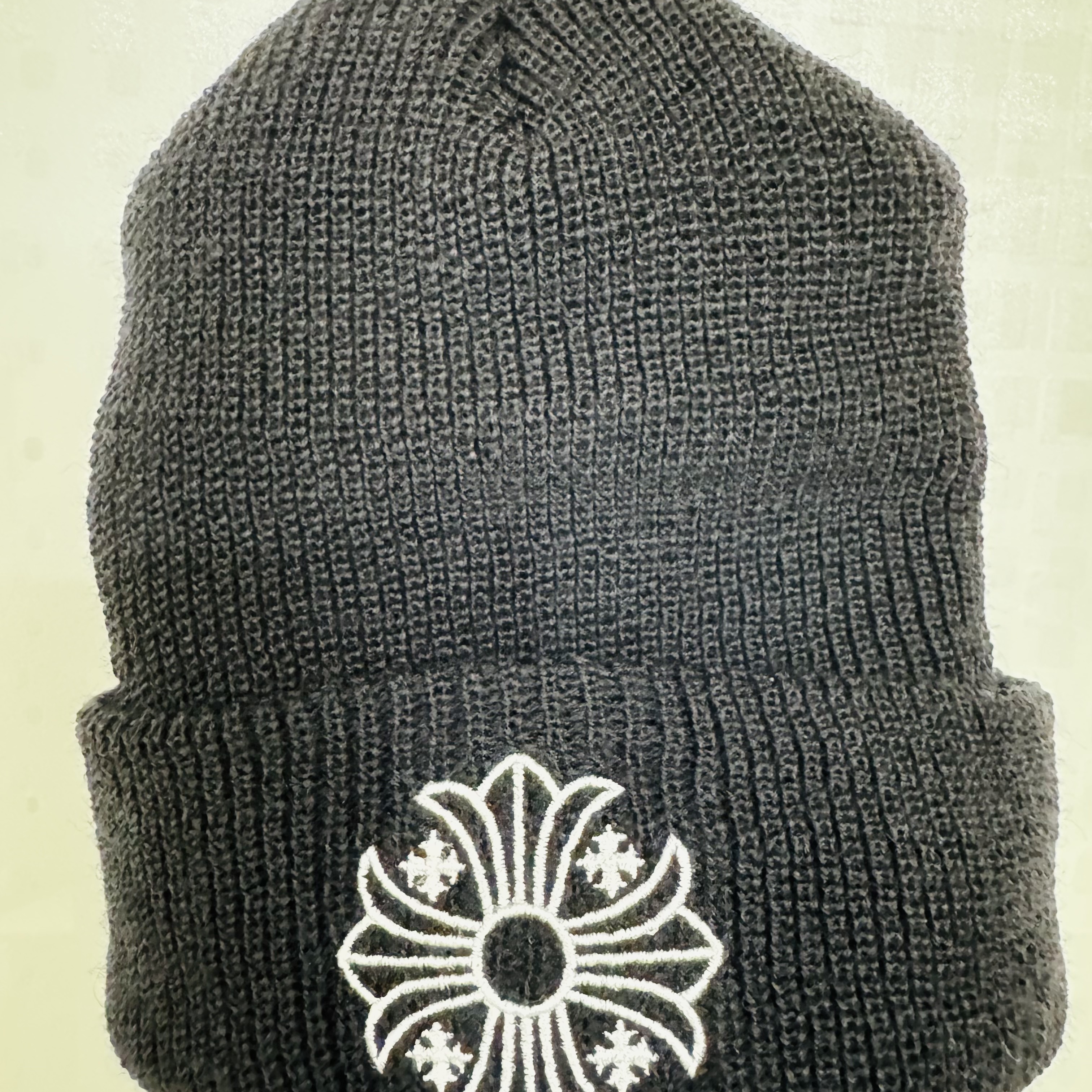 Chrome Hearts Wool Beanie Black White 착용 스타일