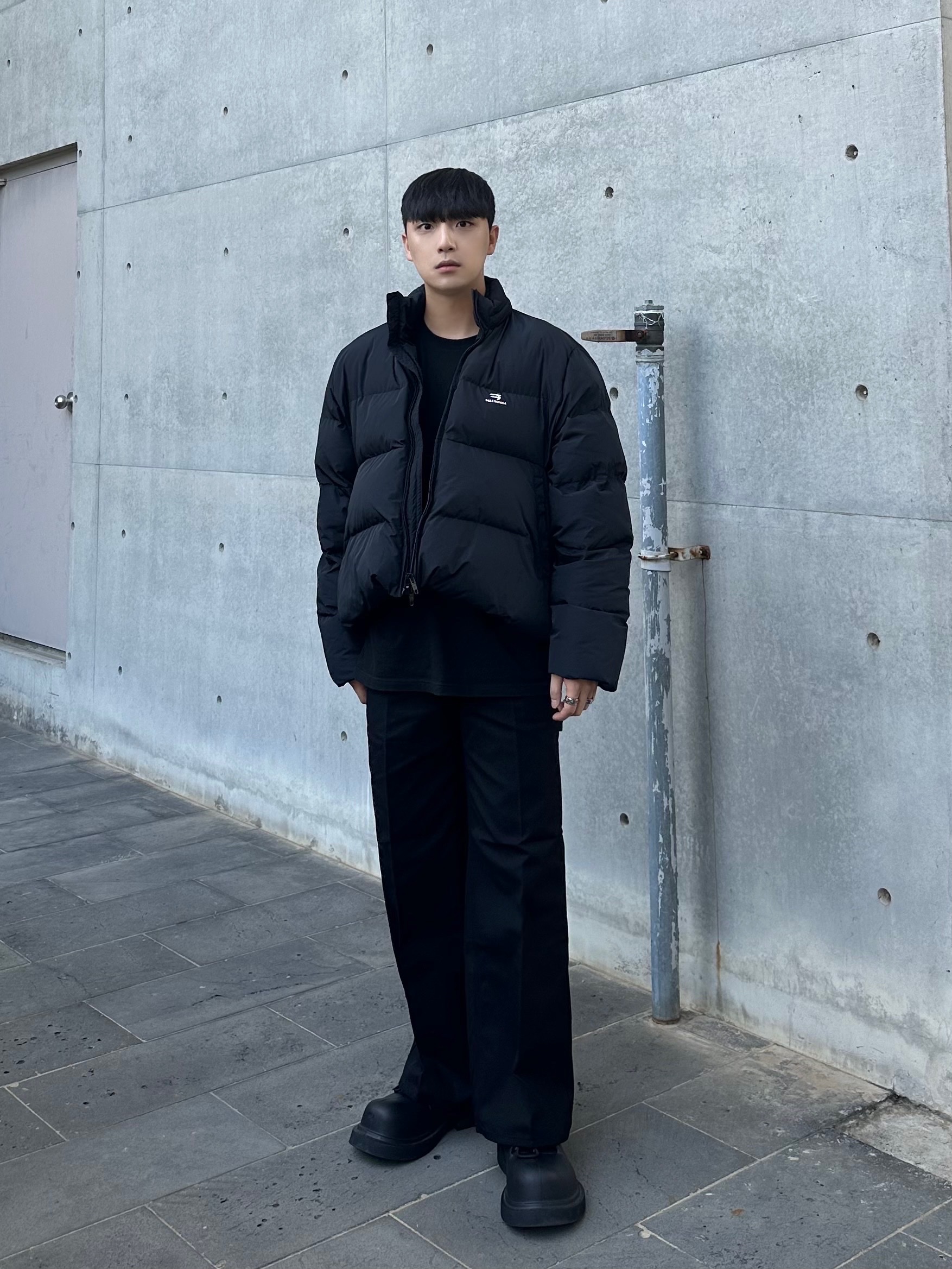 Balenciaga Steroid Derby Black 착용 스타일 - 1