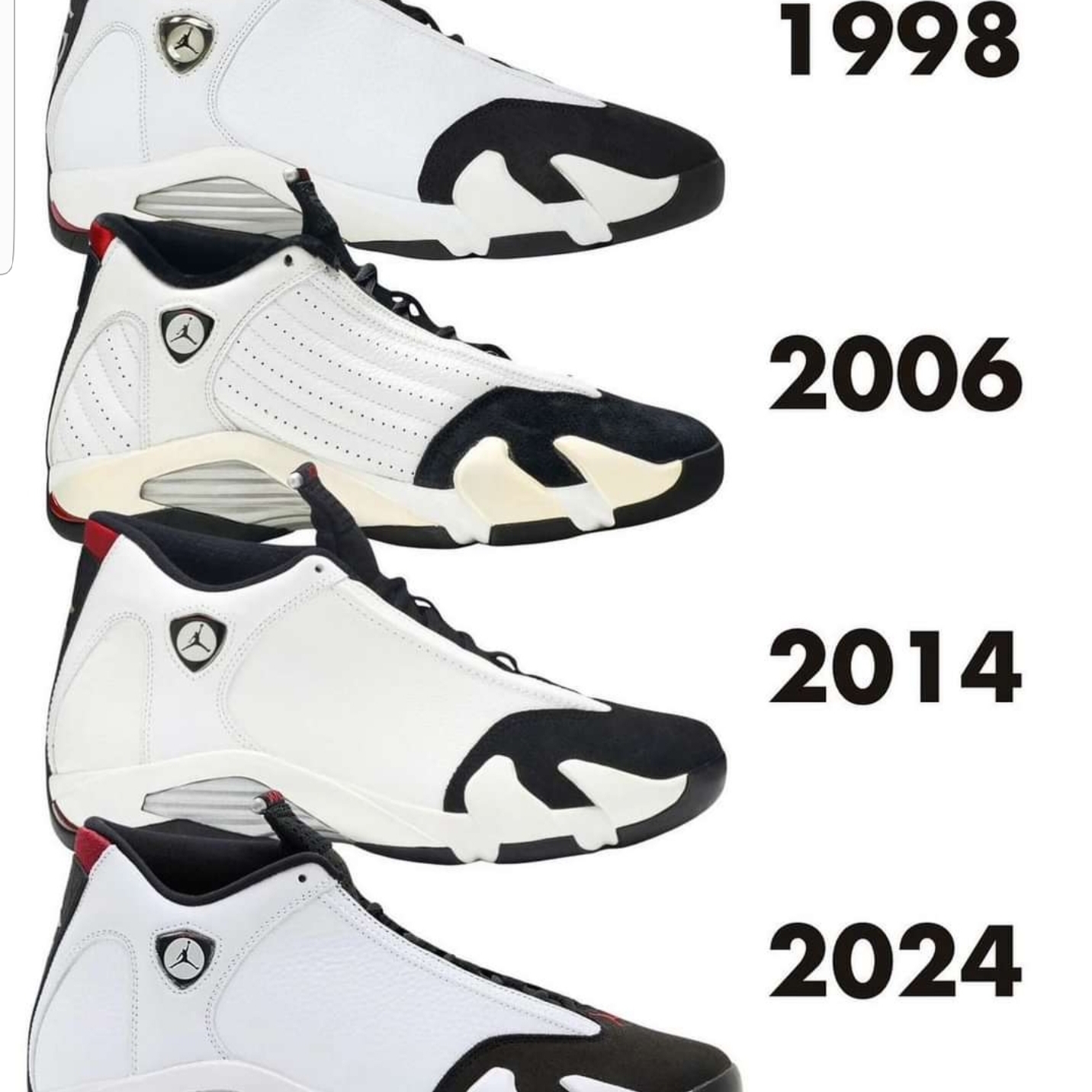 Jordan 14 Retro Black Toe 2024, Jordan 14 Retro Black Toe 2014 착용 스타일 - 10