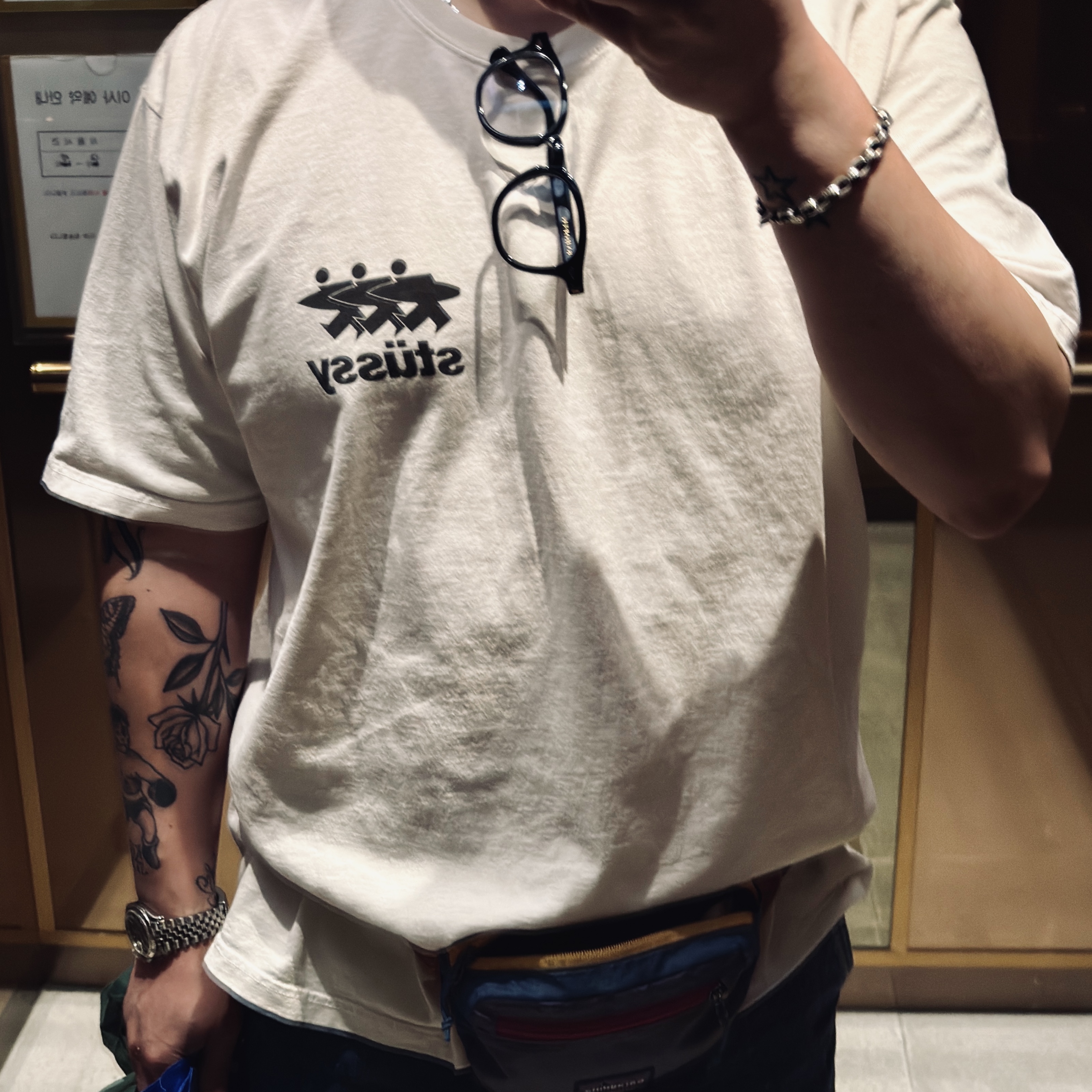 Stussy Surfwalk Pigment Dyed T-Shirt Natural, Rolex Datejust 36mm 126234 Bright Black Jubilee 착용 스타일