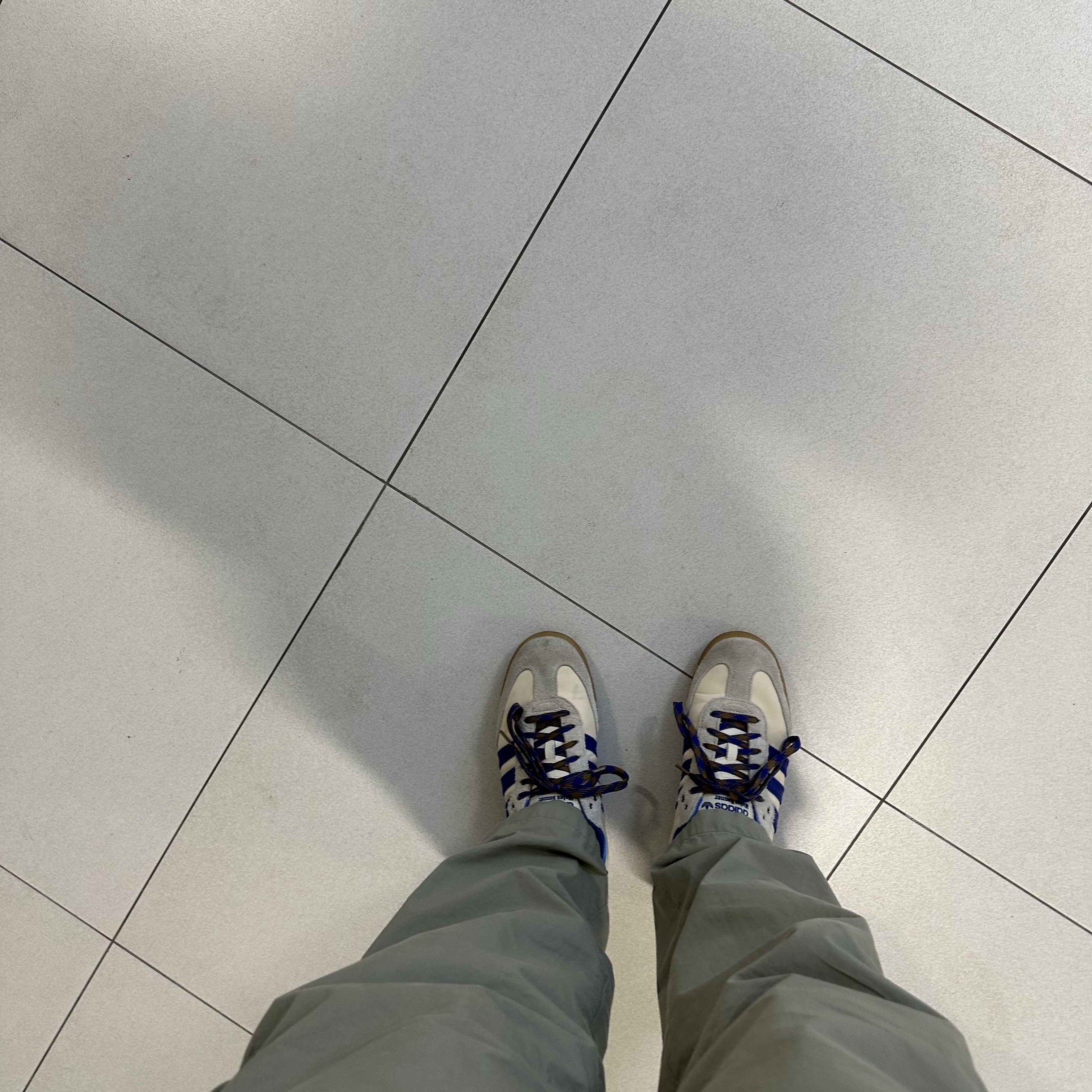 Adidas x Wales Bonner Samba Wonder Clay Royal Blue 착용 스타일