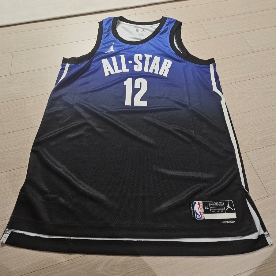 Jordan Ja Morant James 2023 All Star Edition Dri-Fit NBA Swingman Jersey Blue 착용 스타일