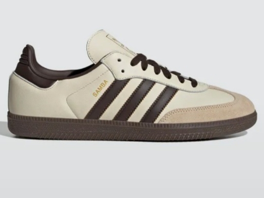 Adidas Samba OG Cream White Dark Brown 착용 스타일