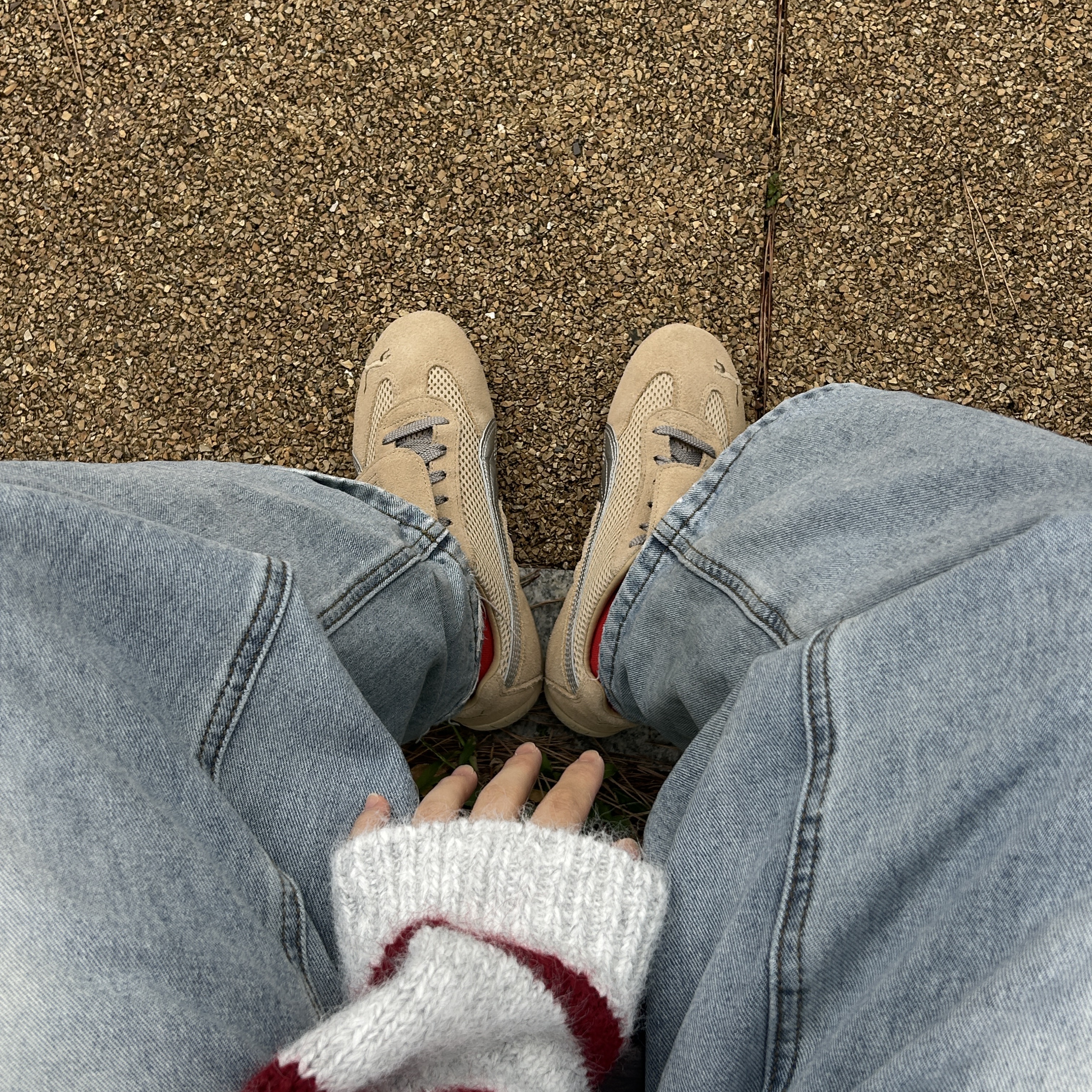 Puma x Open Yy Speedcat Prairie Tan Matte Silver 착용 스타일