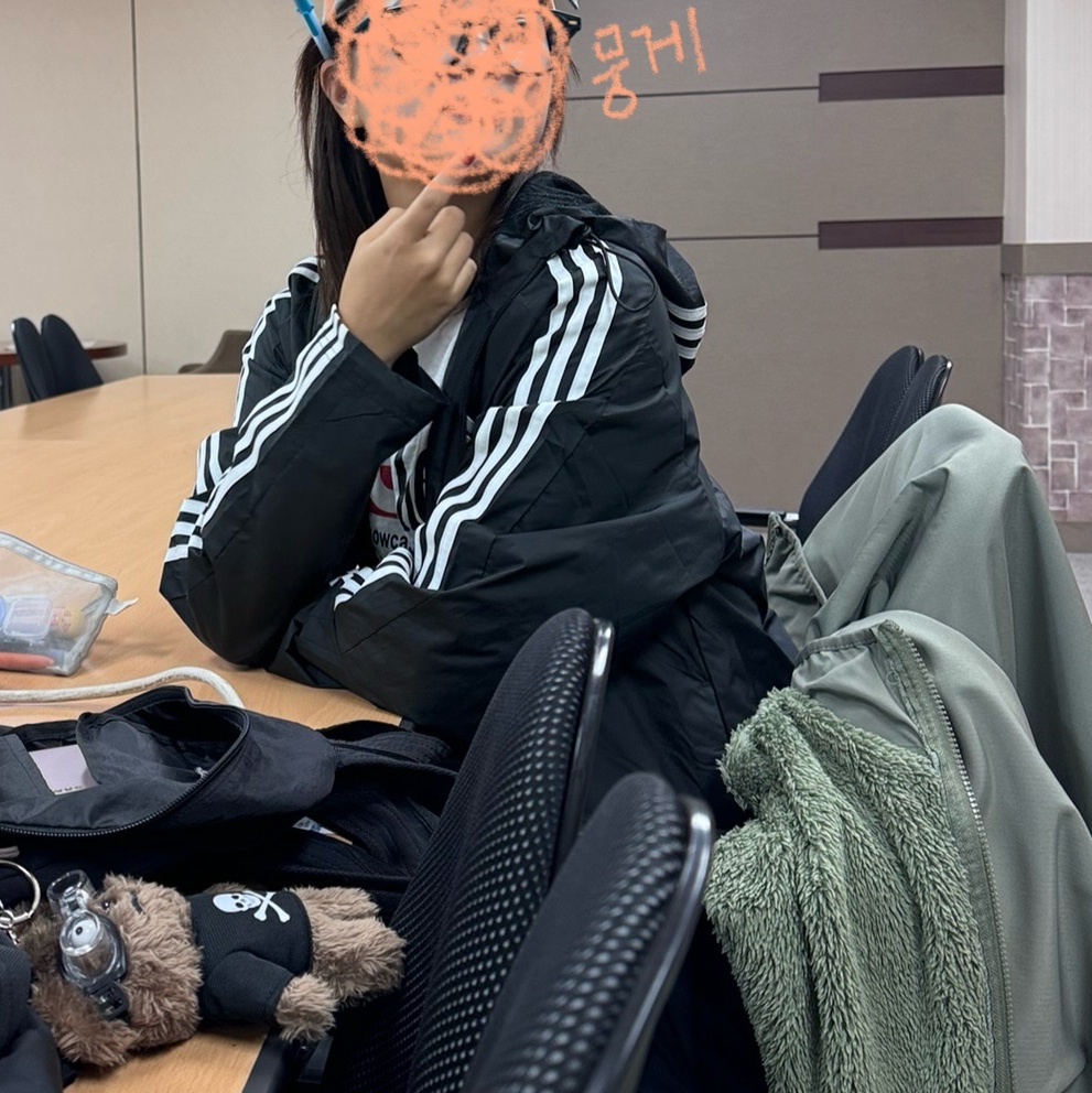 Adidas Essential 3S Woven Windbreaker Jacket Black - KR Sizing 착용 스타일 - 2