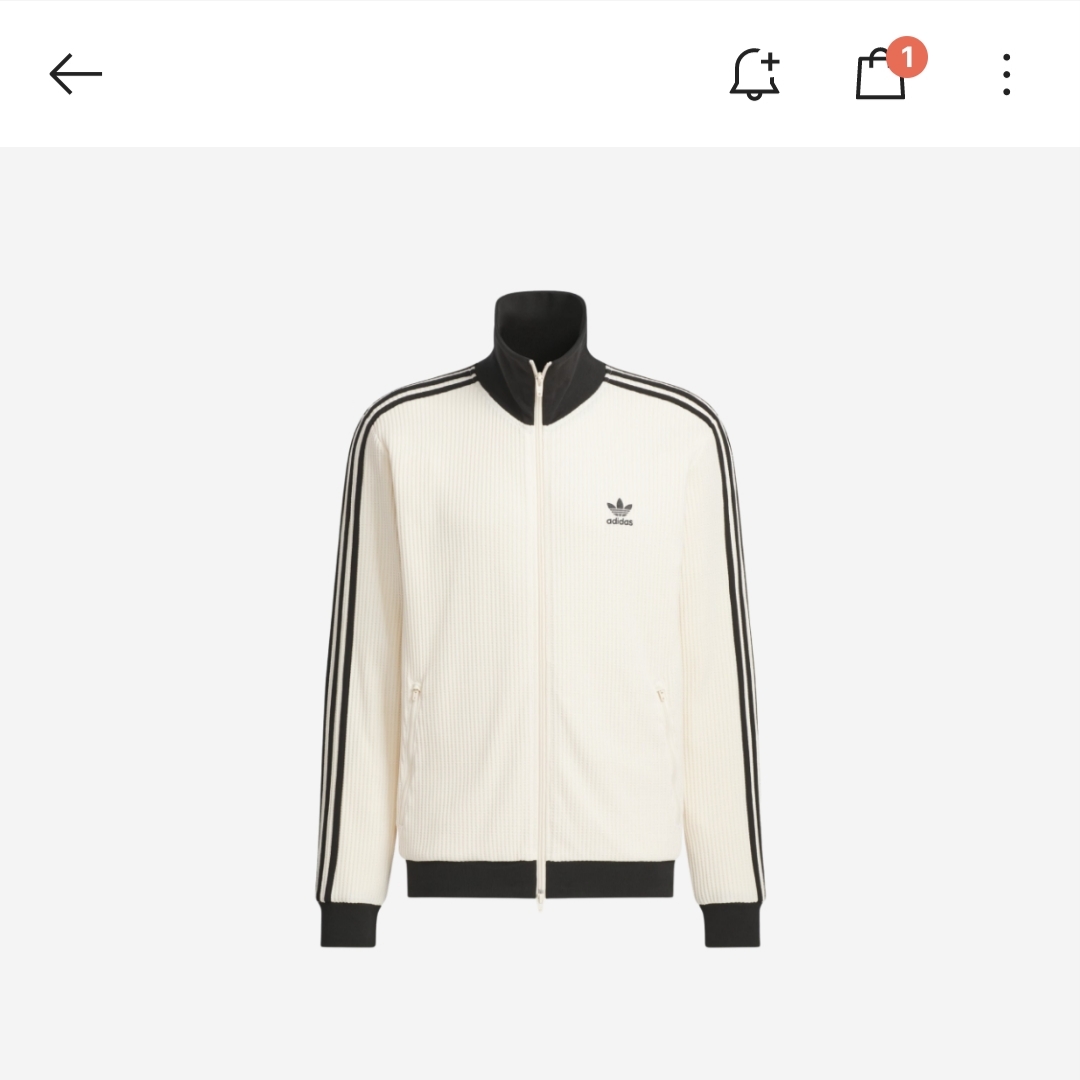 Adidas Waffle Beckenbauer Track Top Wonder White - KR Sizing 착용 스타일