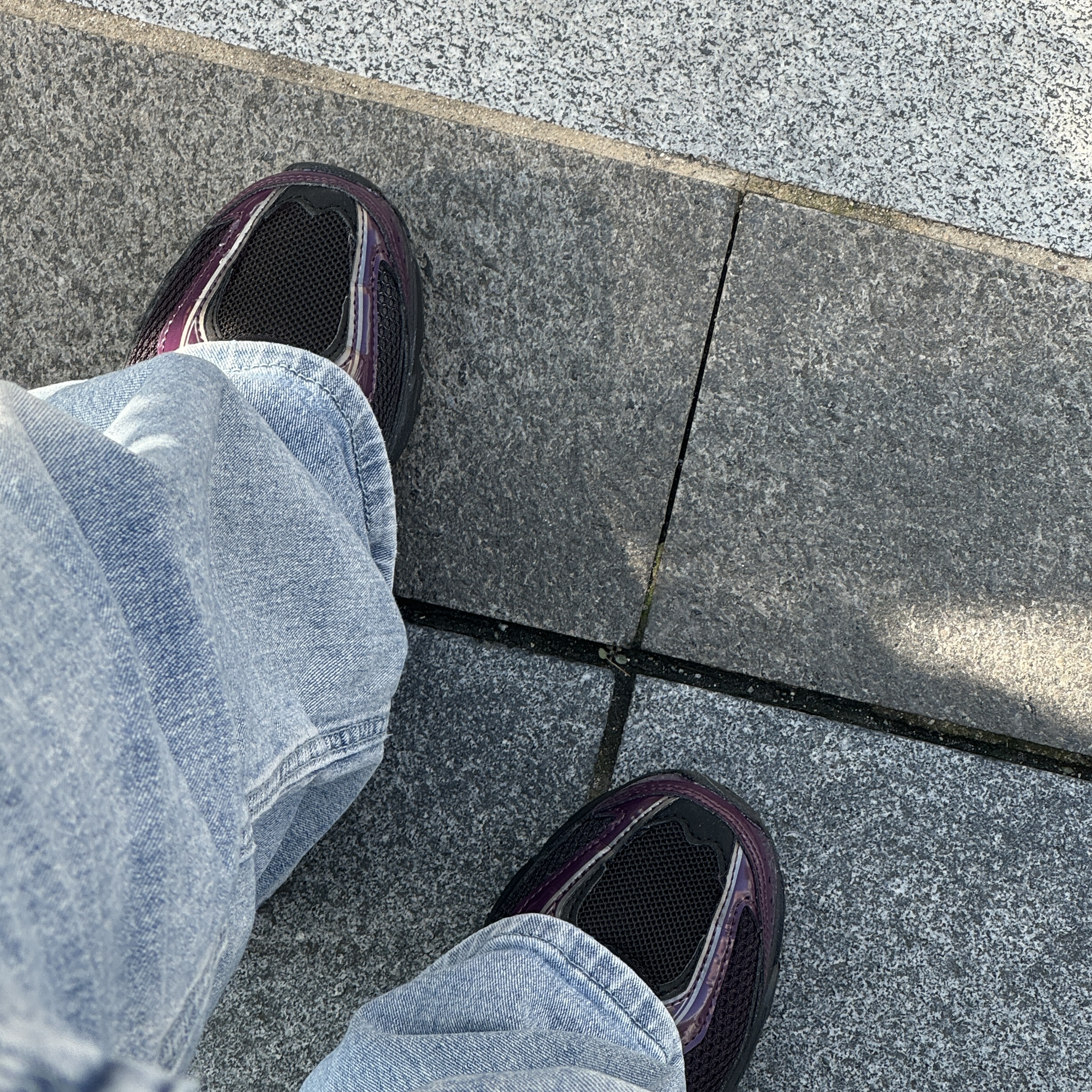 New Balance 509 Purple 착용 스타일