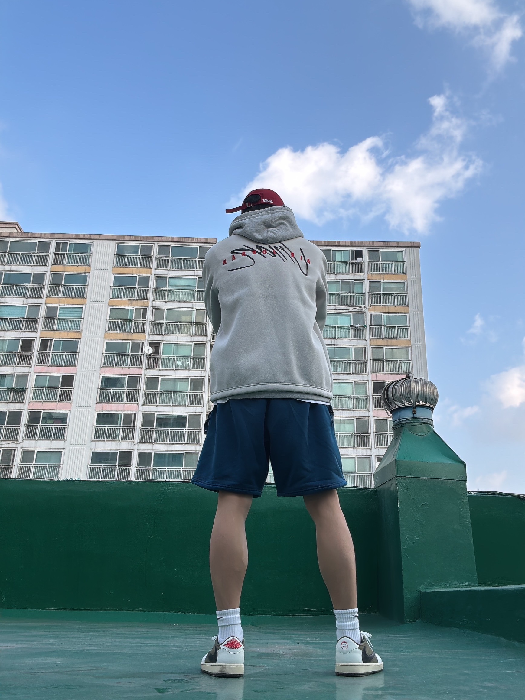 Palace Canvas P 6-Panel Burgundy - 21FW, Jordan x Union Coaches Jacket Bone 착용 스타일 - 2