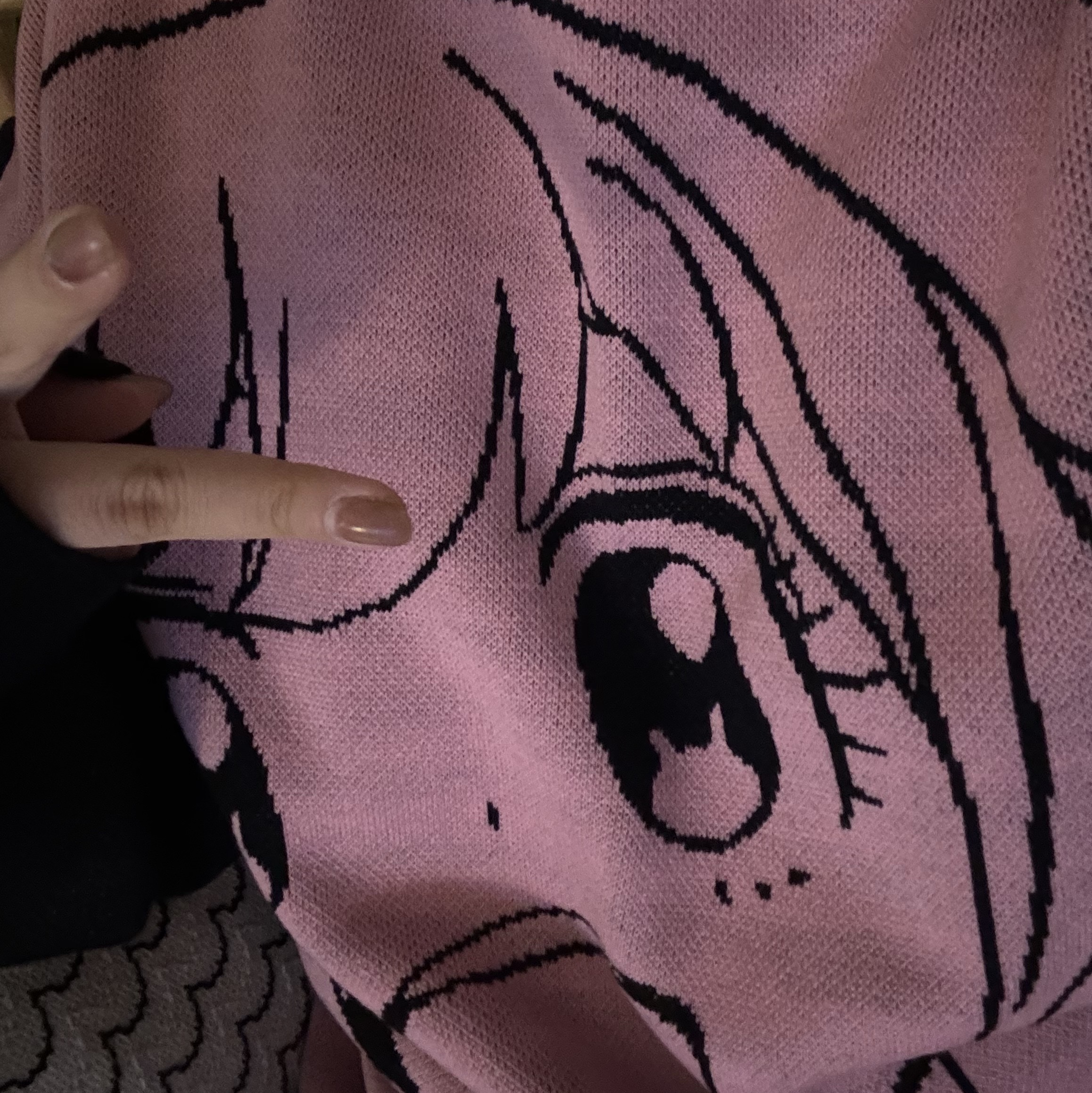 [KREAM 단독] ULDD Anya Knit Black & Pink 착용 스타일