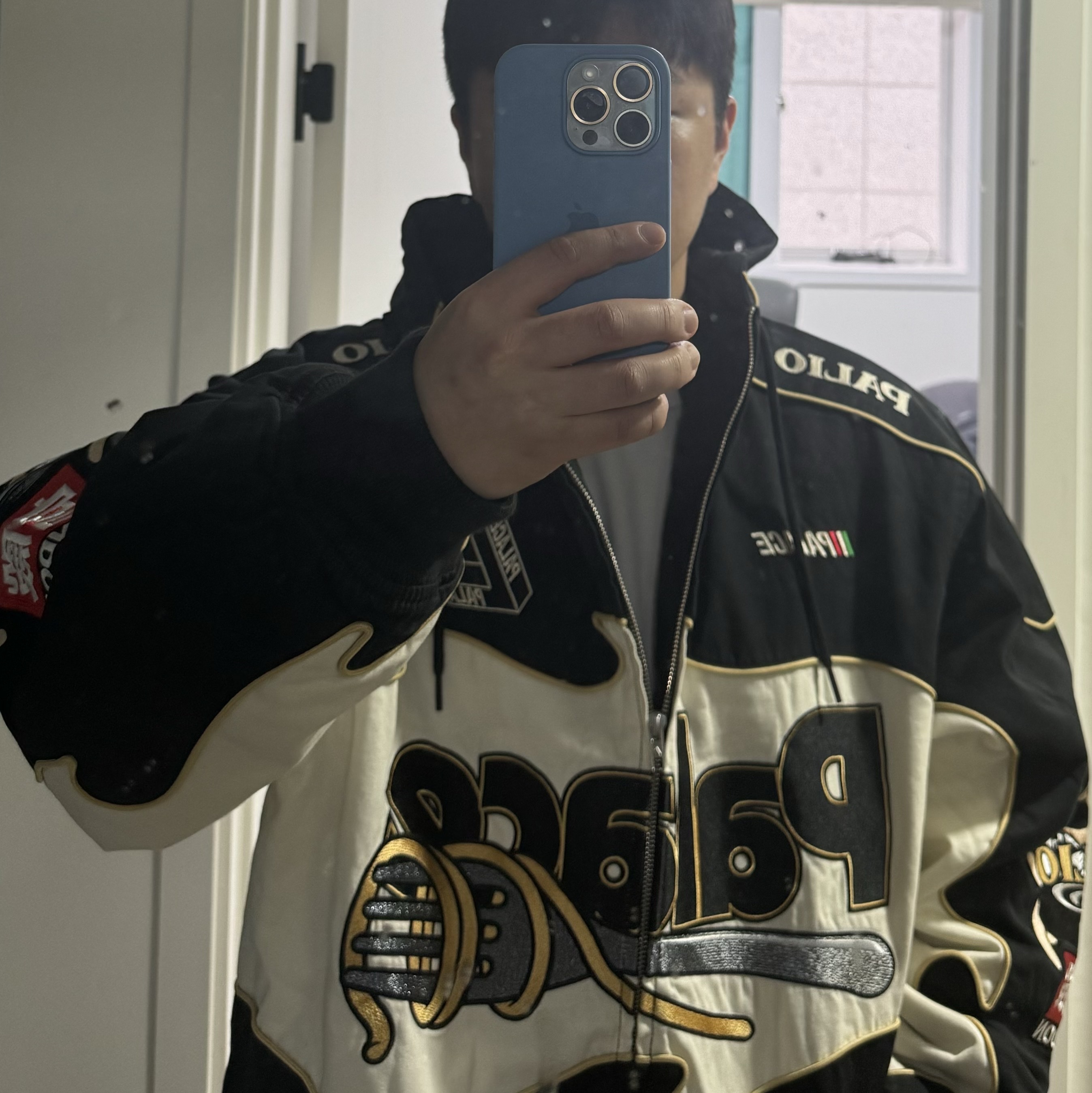 Palace Pasta Jacket Black - 24FW 착용 스타일