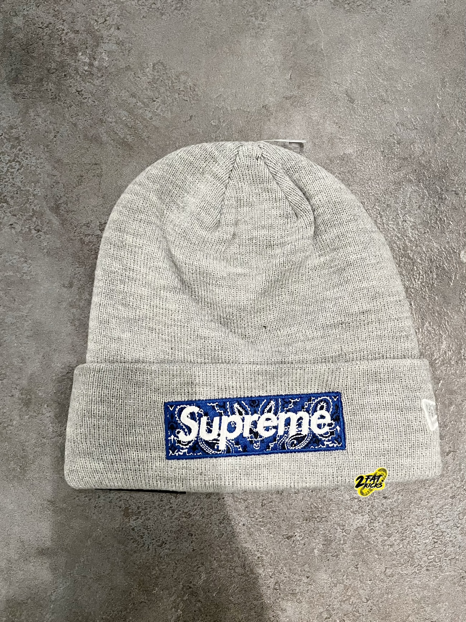 Supreme New Era Box Logo Beanie Heather Grey - 19FW 착용 스타일 - 6