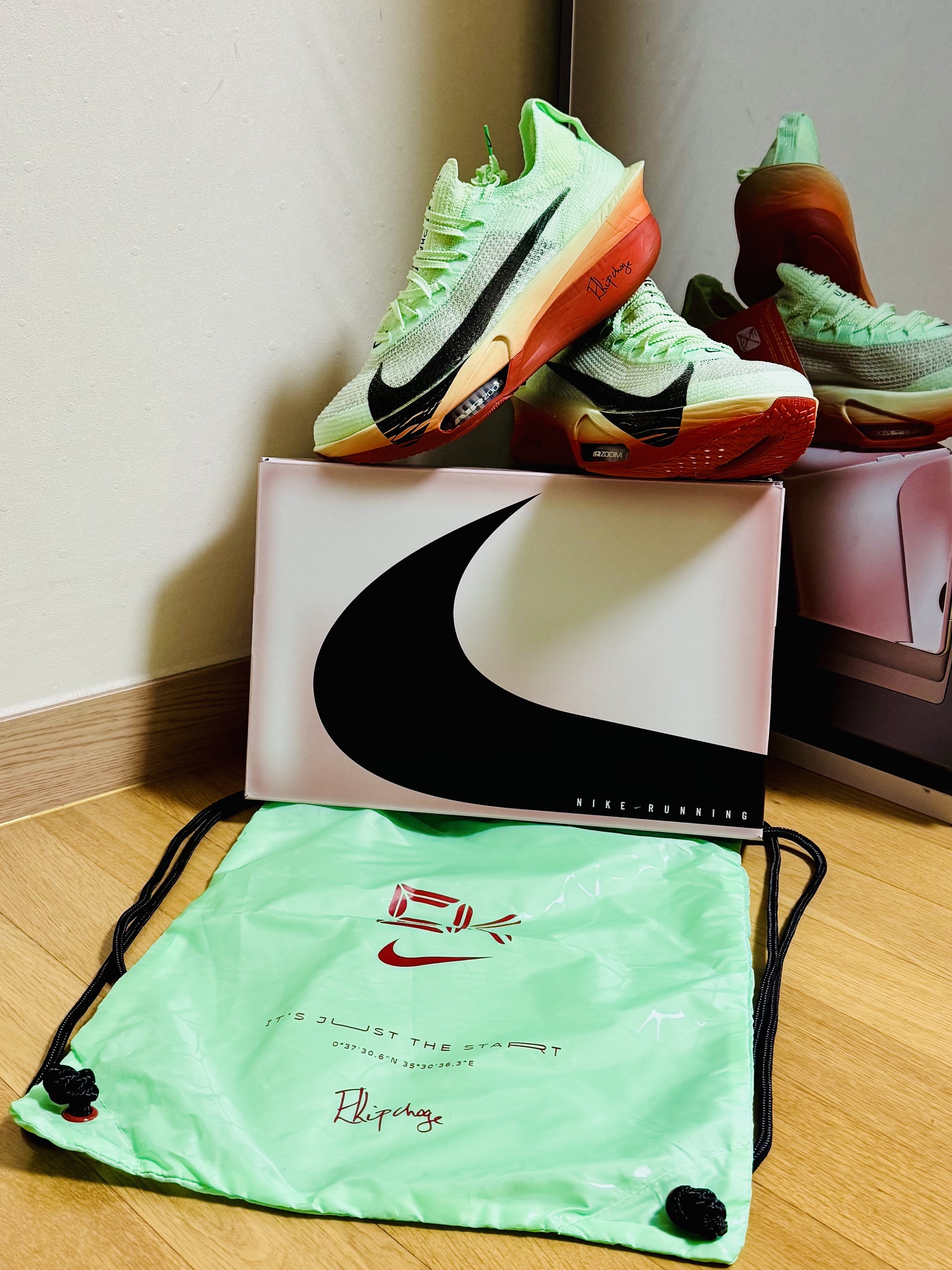 Nike Air Zoom Alphafly Next% 3 Eliud Kipchoge 착용 스타일