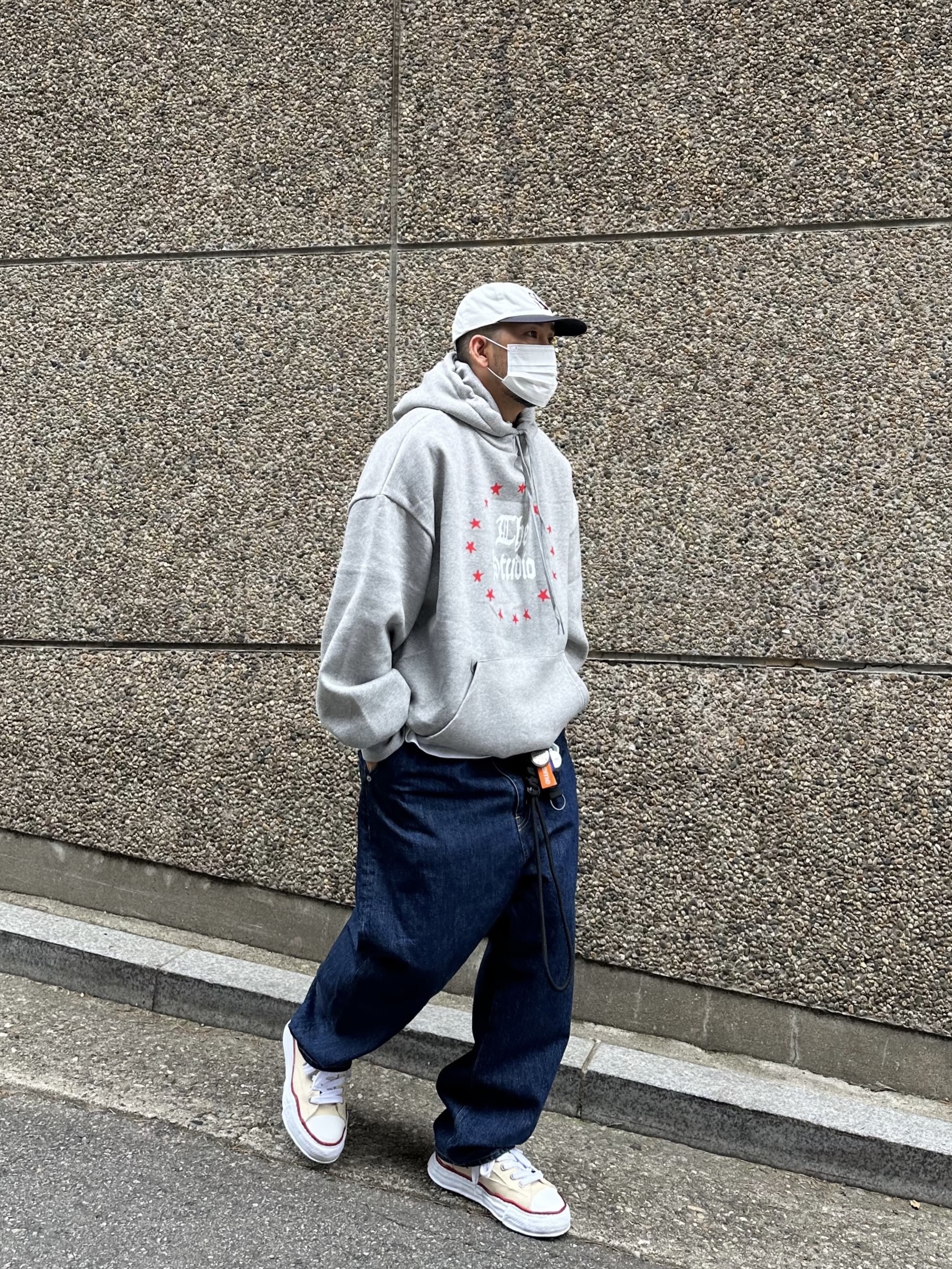 Stussy Vintage S Low Pro Cap Khaki, Maison Mihara Yasuhiro Peterson OG Sole Canvas Low-top Sneakers Natural 착용 스타일