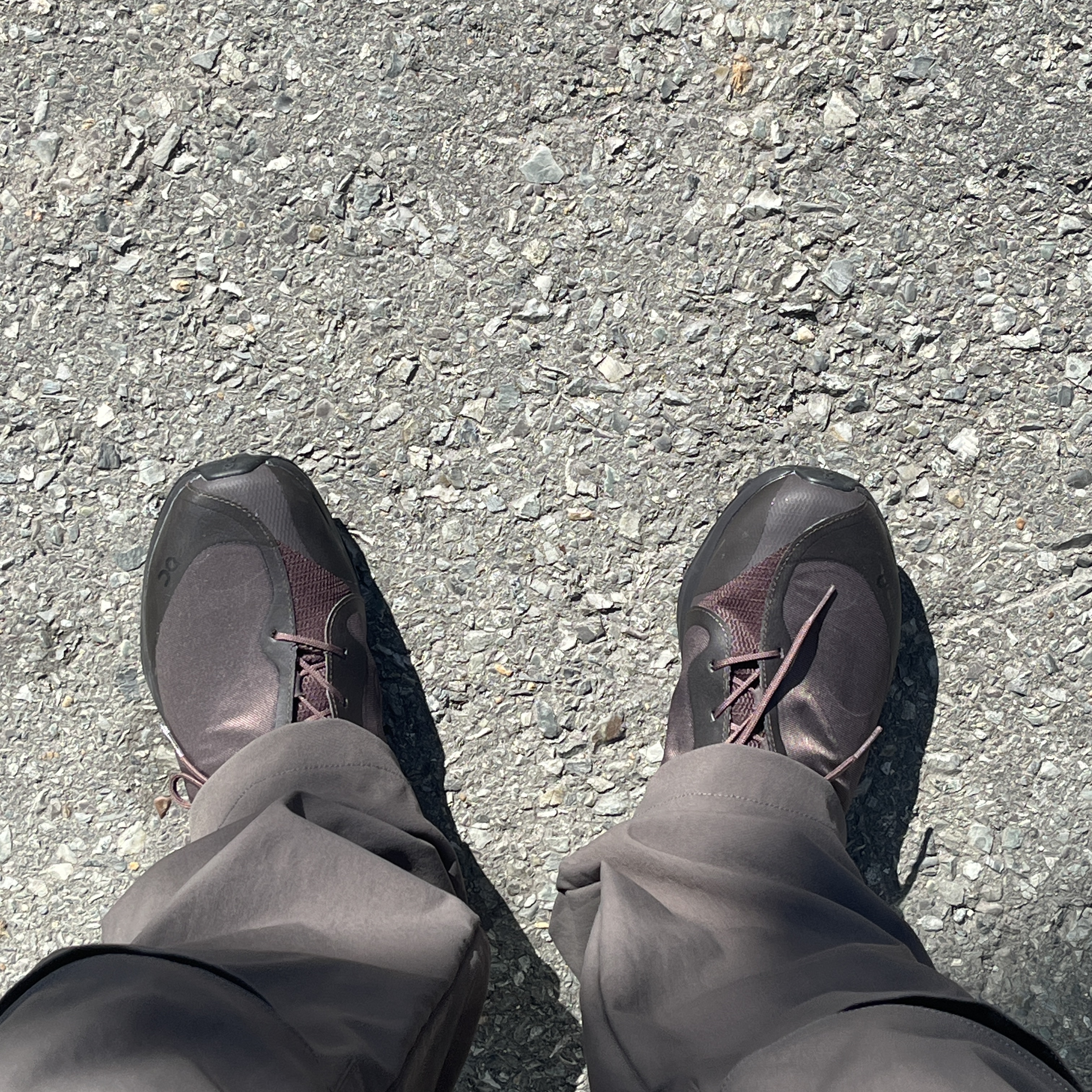 On Running x Post Archive Faction (Paf) Cloudventure Peak Cacao Espresso 착용 스타일 - 1