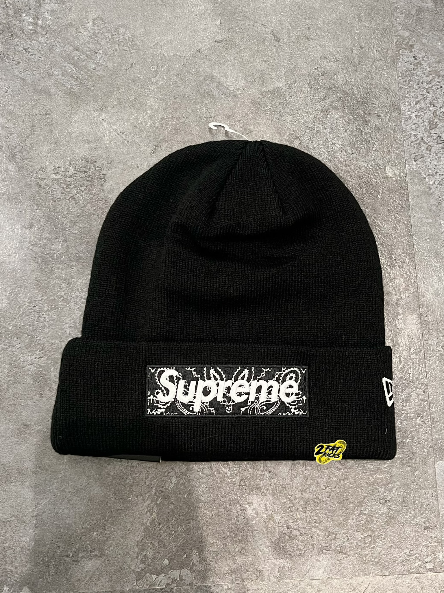 Supreme New Era Box Logo Beanie Heather Grey - 19FW 착용 스타일 - 3