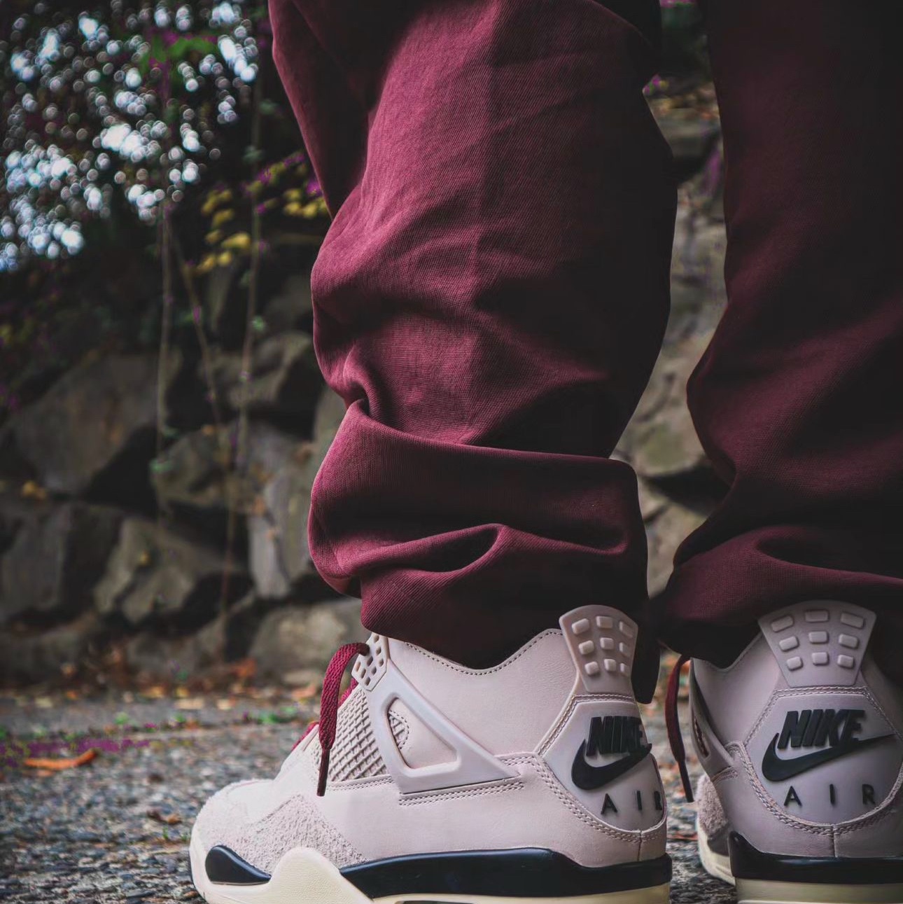 (W) Jordan 4 x A Ma Maniere Retro OG SP W.Y.W.S. 착용 스타일 - 4