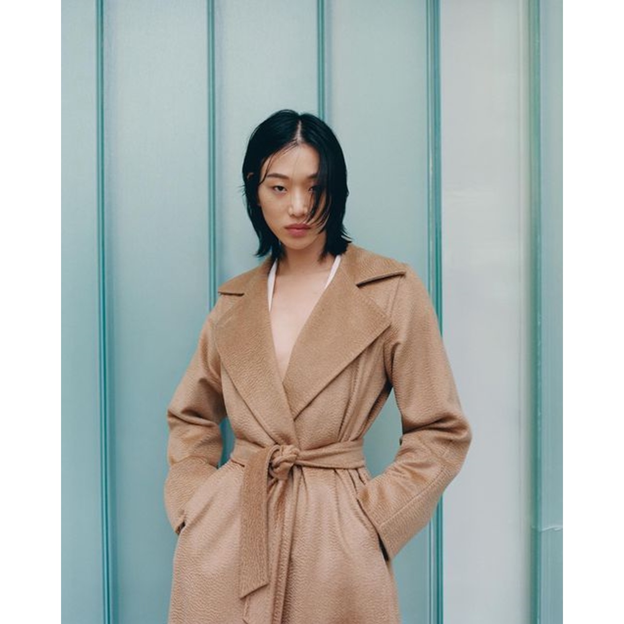 (W) Max Mara Edoardo Teddy Bear Coat Camel, (W) Max Mara Madame 101801 Icon Coat Camel 착용 스타일 - 8