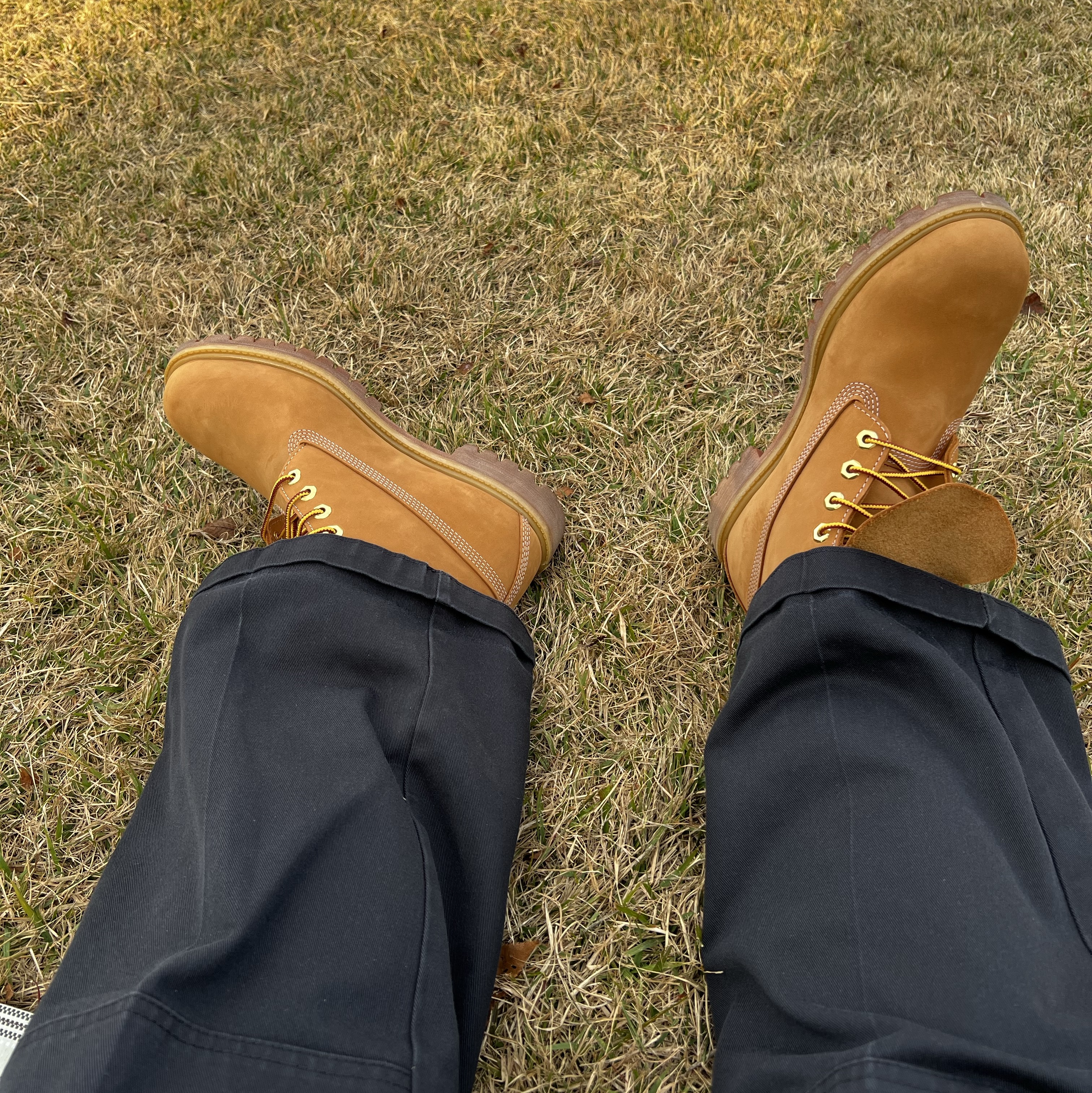 Timberland Premium 6 inch Waterproof Boot Wheat Nubuck - Wide 착용 스타일 - 1