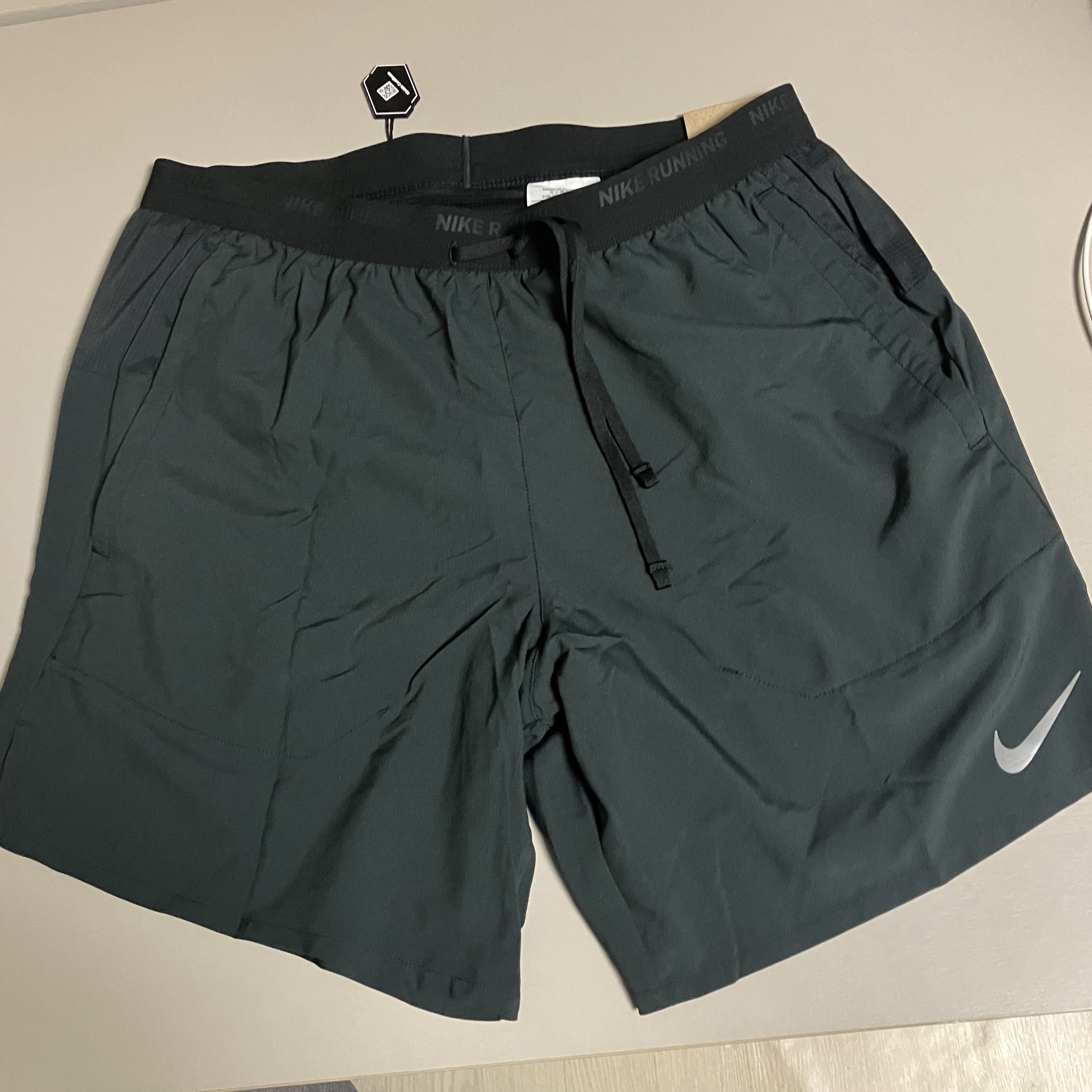 Nike Dri-Fit Stride 7 Inch Brief Lined Running Shorts Black - Asia 착용 스타일