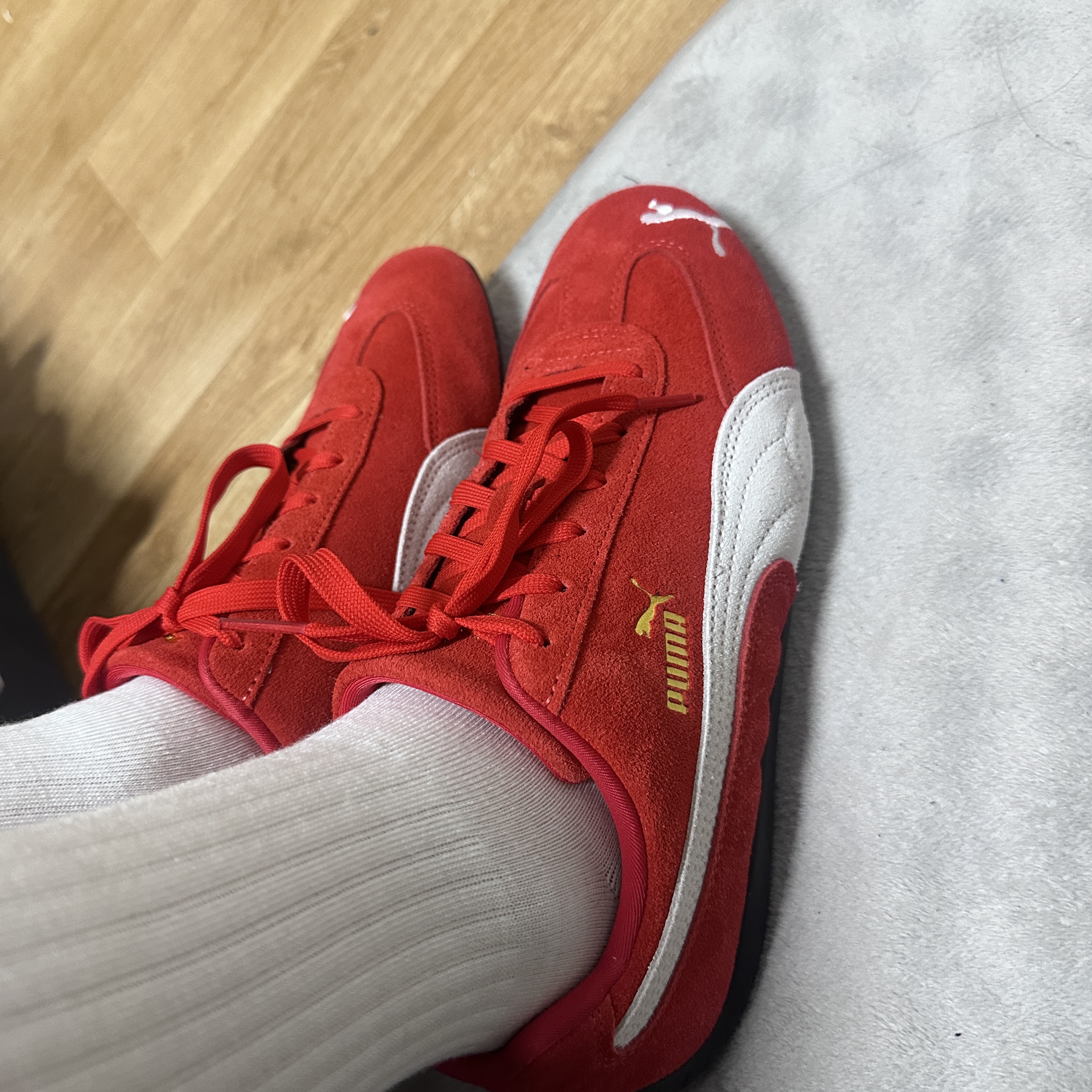 Puma Speedcat OG Red White 착용 스타일