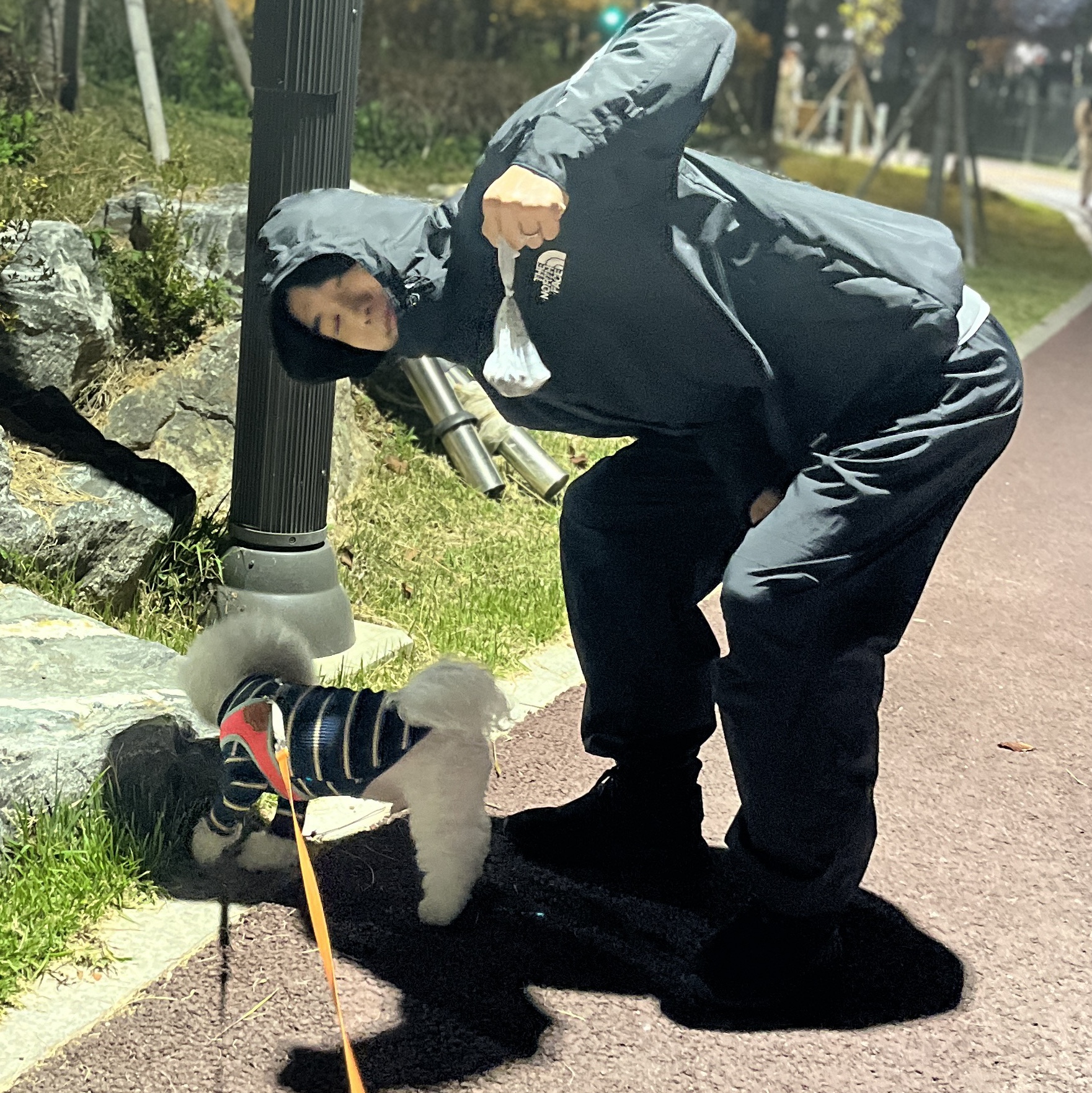 The North Face White Label Albany Pants Black, The North Face White Label Neo Vaiden Jacket Black 착용 스타일
