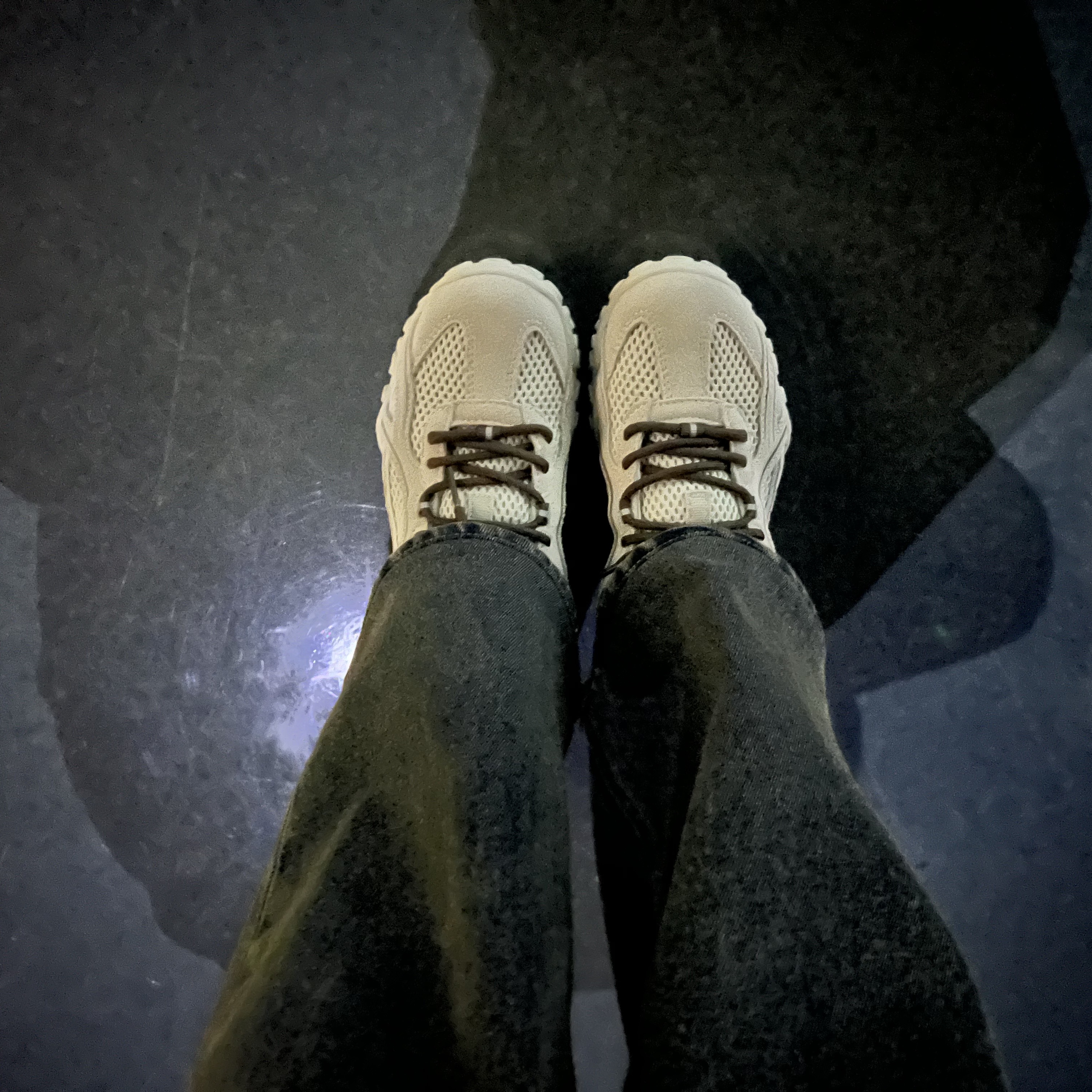 Fila Echappe LX Beige 착용 스타일