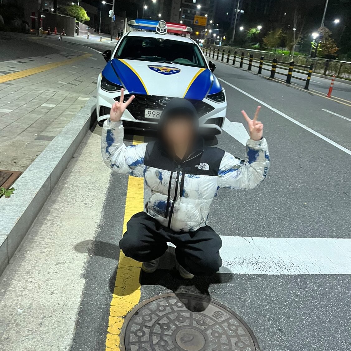 The North Face White Label Novelty Nuptse Down Jacket P White Sand 착용 스타일