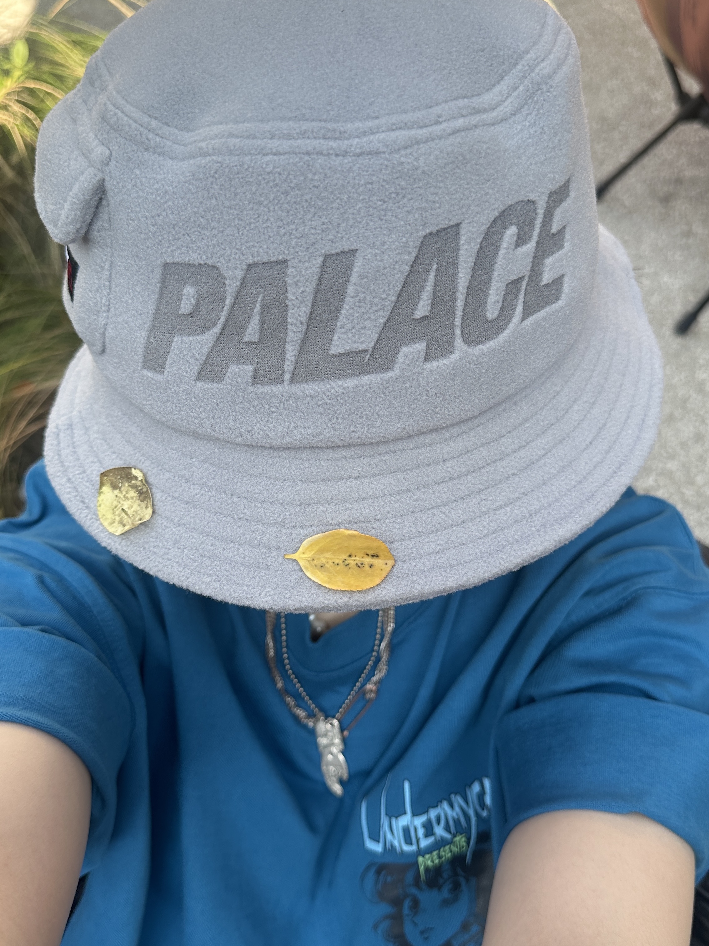 Palace Polartec Mask Bucket Grey - 24FW 착용 스타일