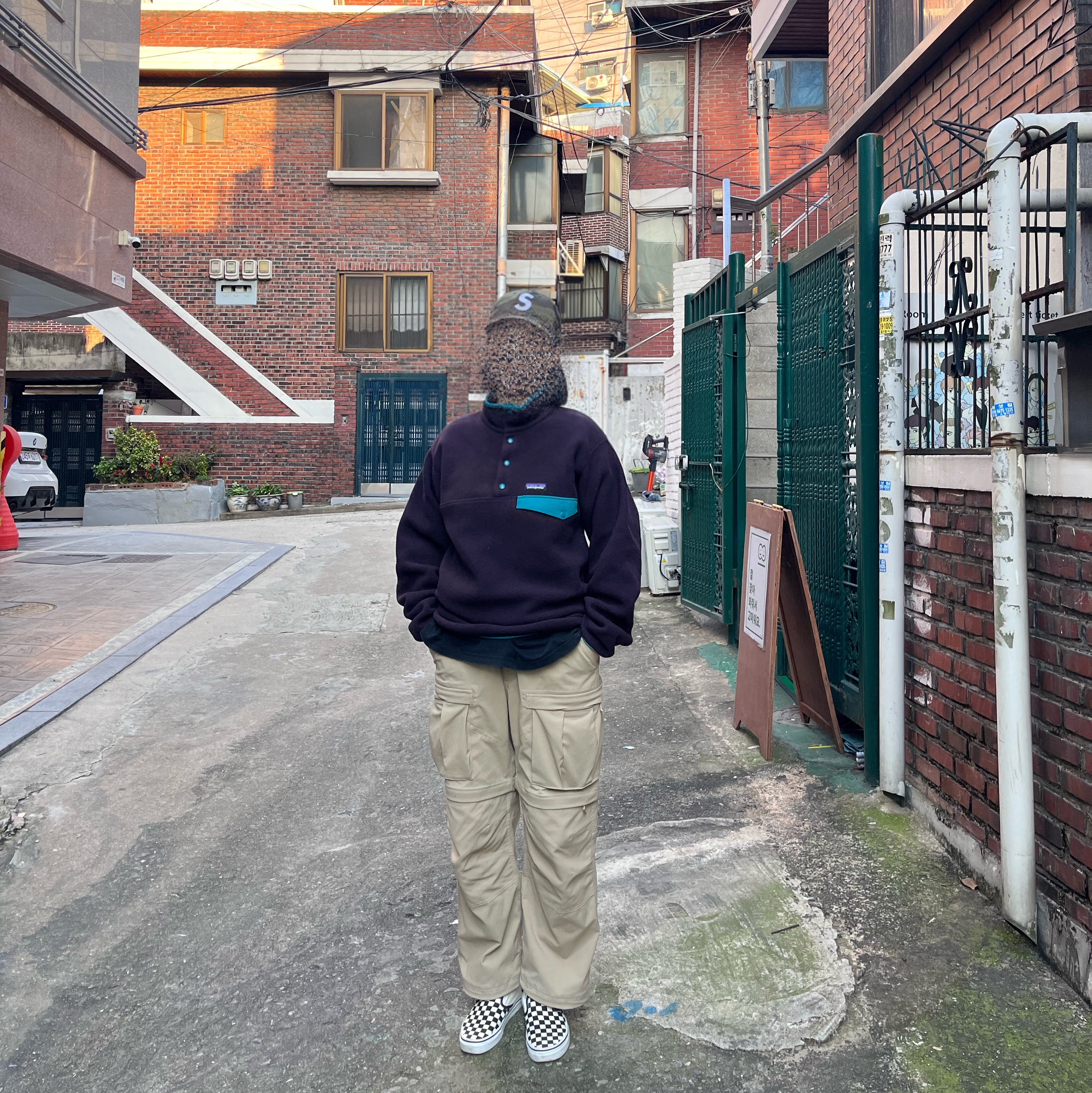 Supreme Seersucker S Logo 6-Panel Woodland Camo - 24SS, Patagonia Synchilla Snap-T Fleece Pullover Obsidian Plum 착용 스타일